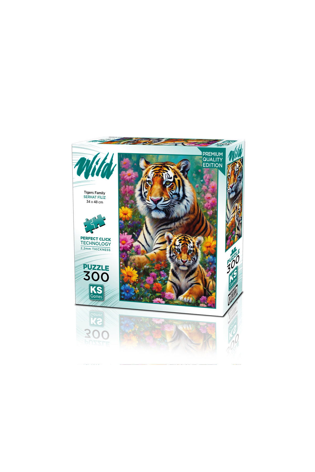 پازل خانوادگی ببرها 300 قطعه اورجینال Ks Games