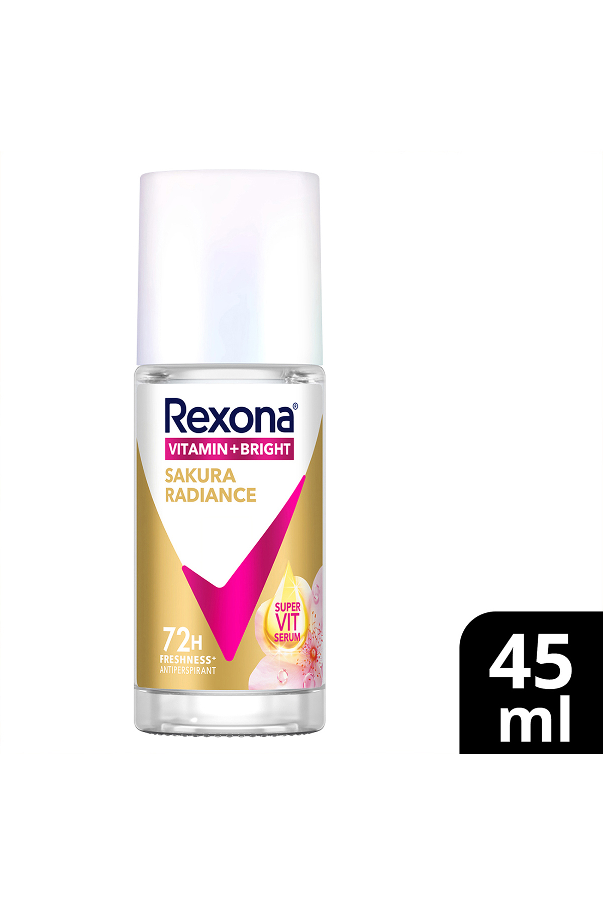 دئودورانت و رول آن زنانه ویتامین بریت ساکورا رادیانس ۴۵ میلی لیتری Rexona