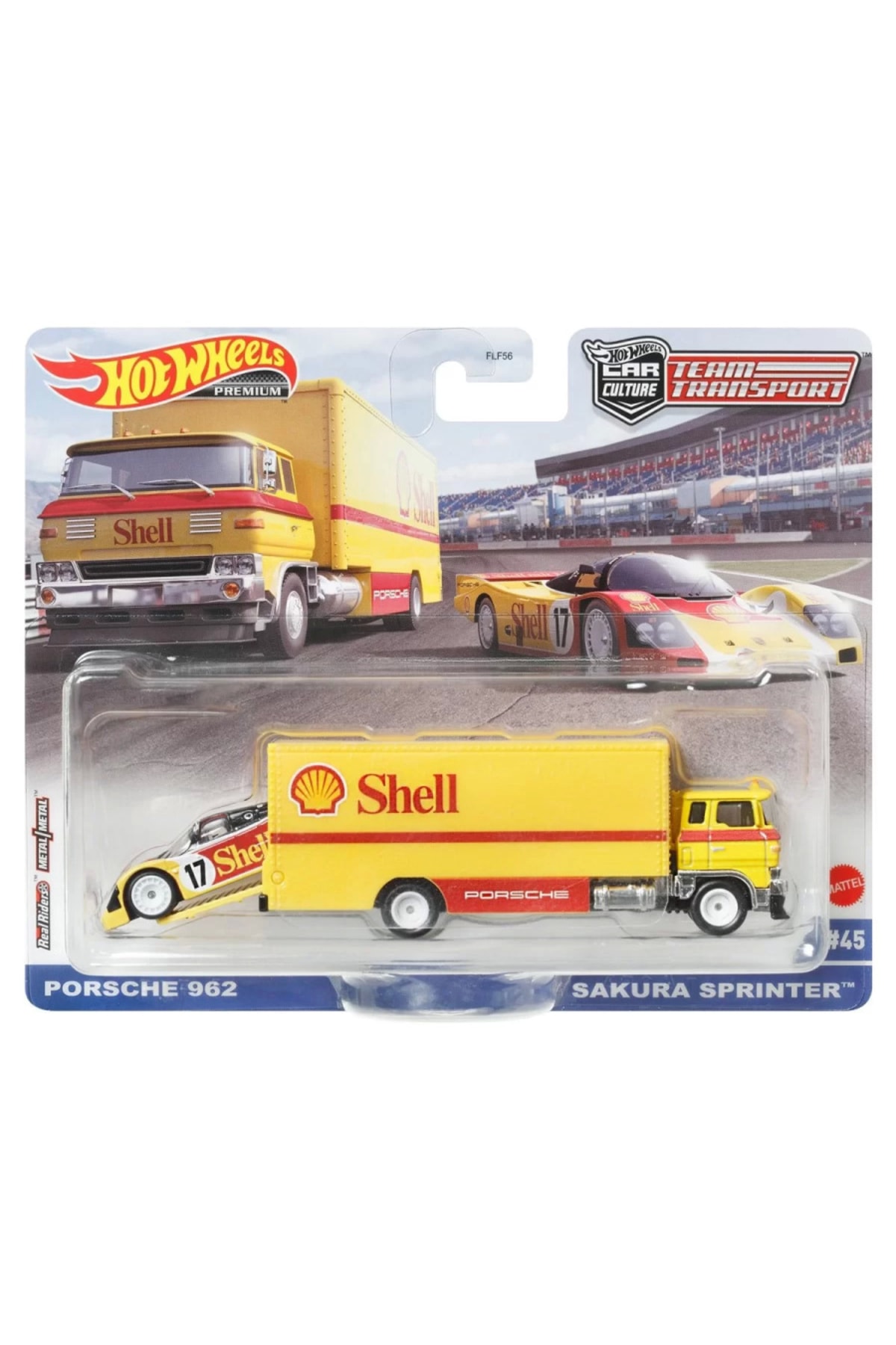 ماشین اسباب بازی پورشه 962 و ساکورا اسپرینتر حمل نقل تیم فرهنگی خودرو ممتاز از ترکیه HOT WHEELS