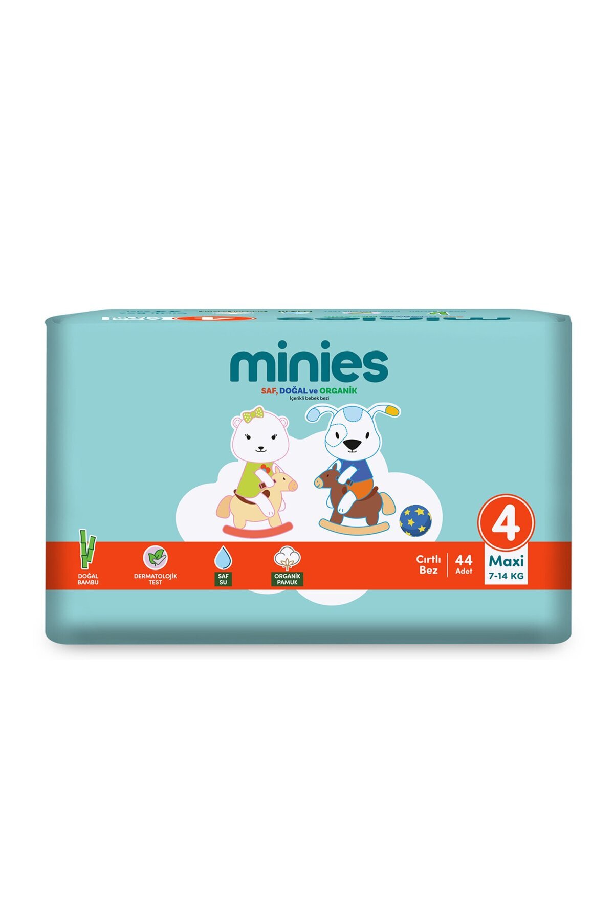 پوشک بچه ماکسی 4 سایز 7 14 کیلویی 44 عددی اورجینال Minies