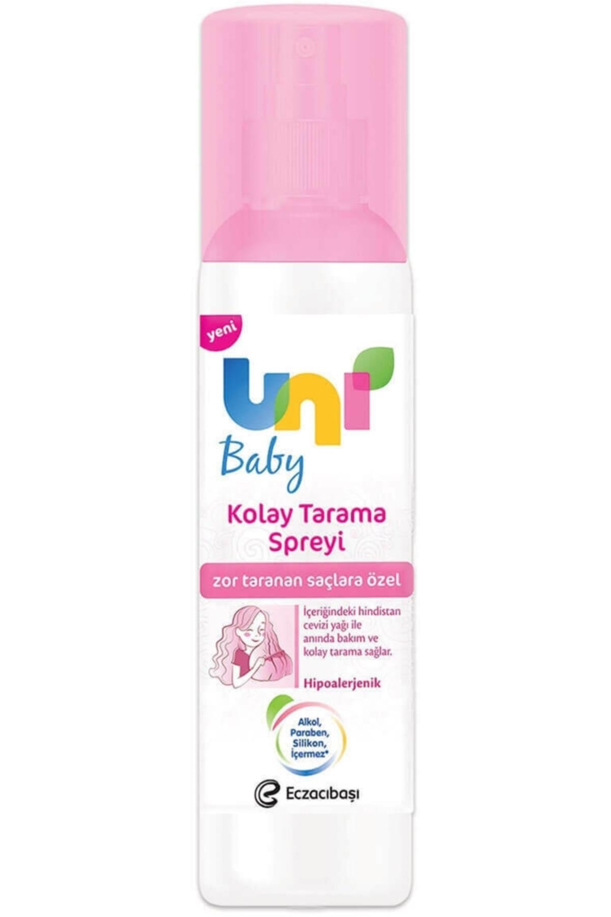اسپری روشن کننده مو 200 میلی لیتر مناسب برای مراقبت از موهای کودک ونی بیبی Uni Baby