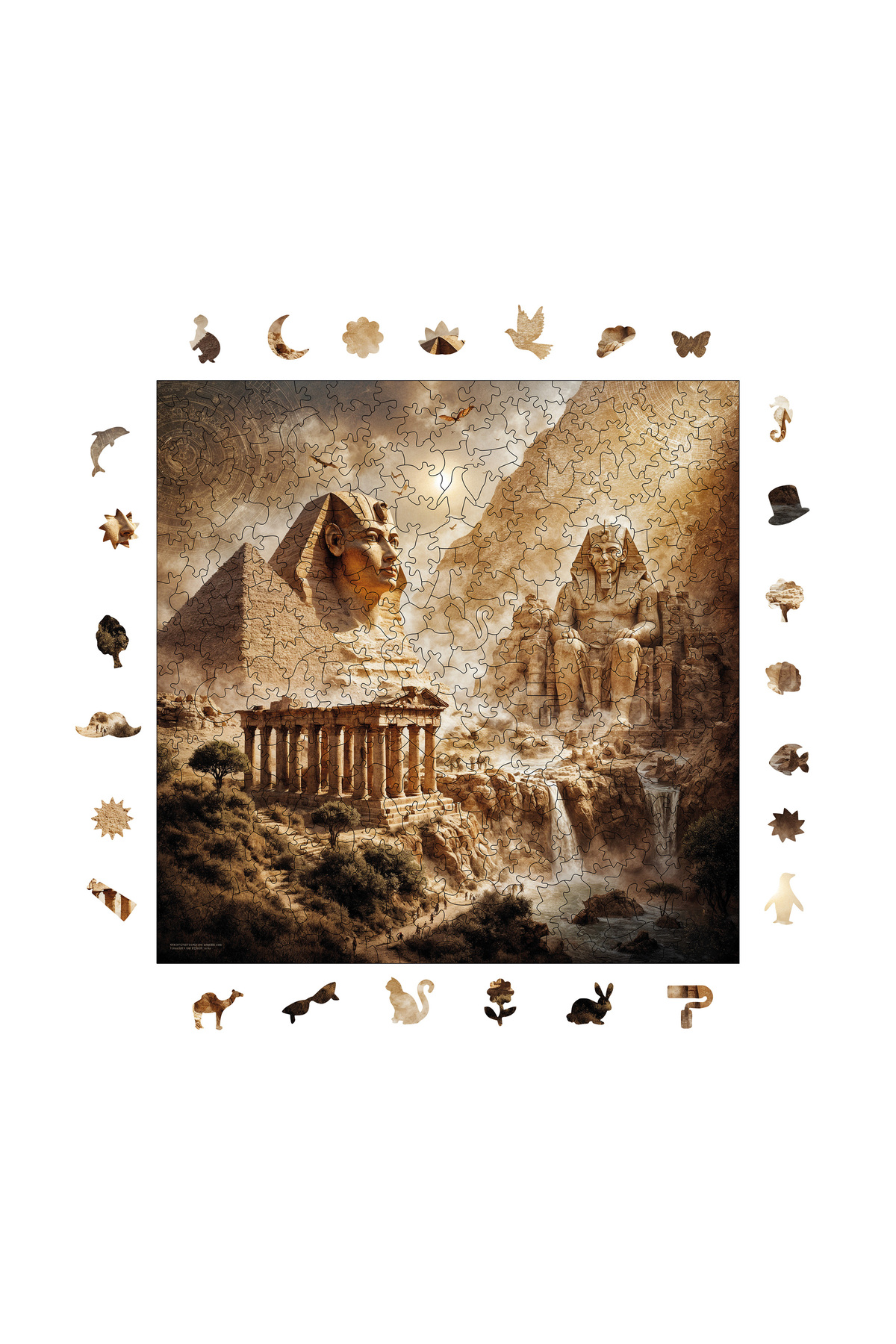 پازل چوبی میراث فراعنه 353 قطعه 29X29 سانتی متر از ترکیه WePuzzleUp