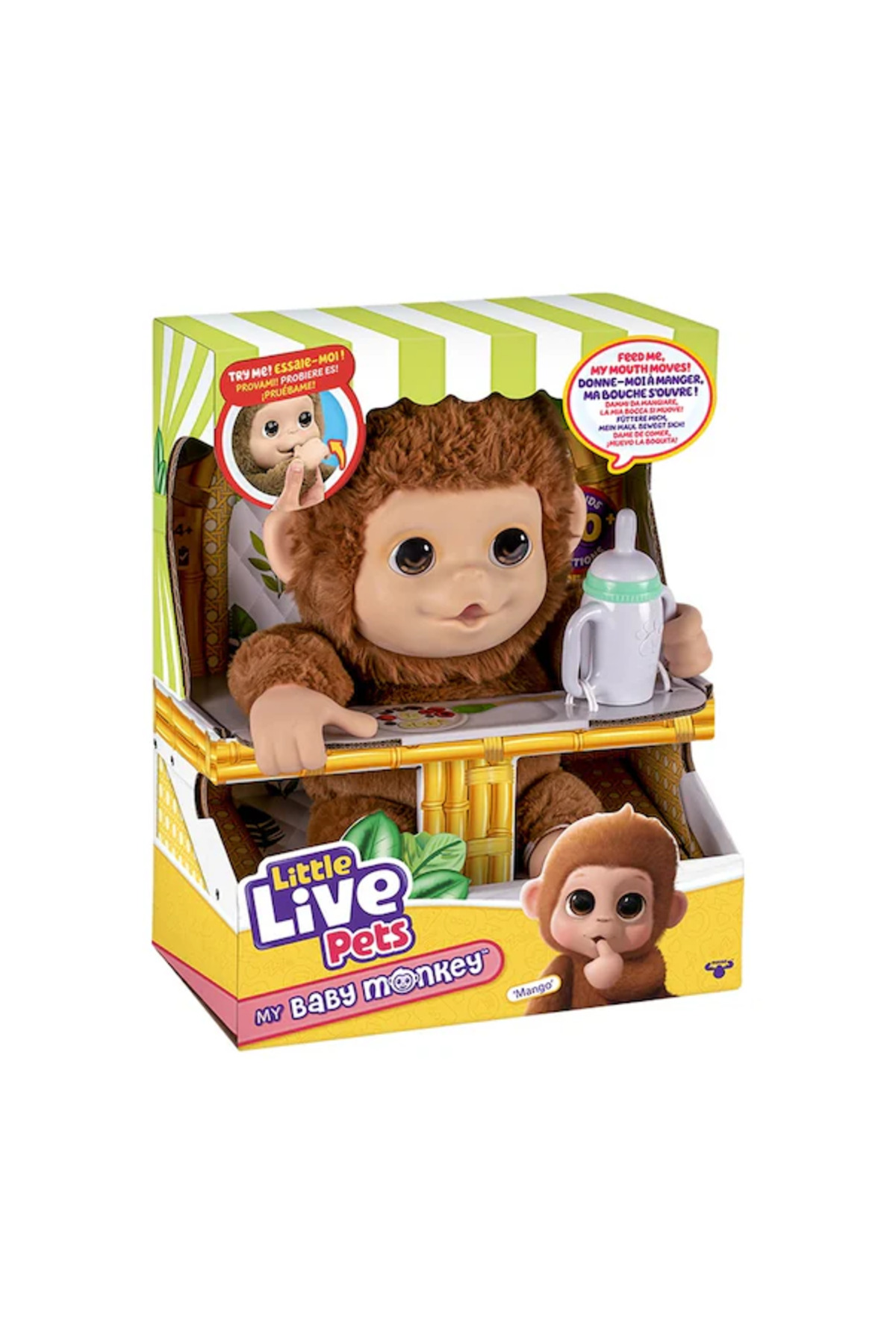 اسباب بازی های پشمی مخمل خواب دار LLP BABY MONKEY تعاملی با صدا LP500000 GIOCHI PREZIOSI