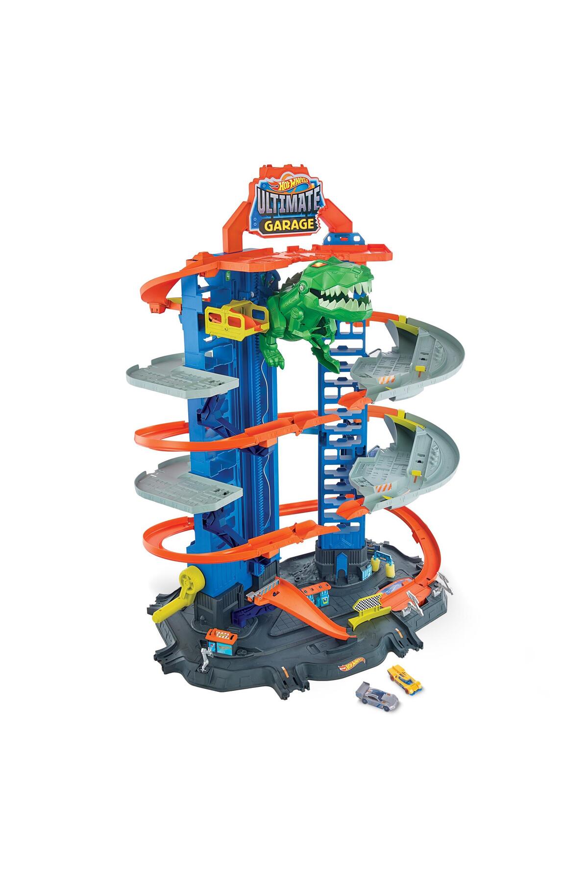 ست وسیله نقلیه ROBOTICS T REX ULTIMATE GARAGE GJL14 هات ویلز اورجینال HOT WHEELS
