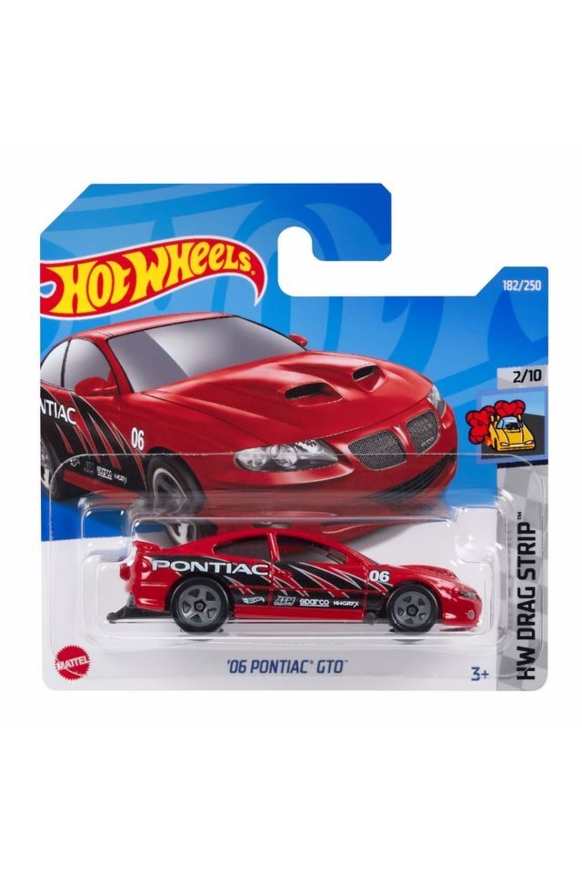 ماشین اسباب بازی HW SINGLE CARS 06 PONTIAC GTO HCT74 هات ویلز اورجینال HOT WHEELS