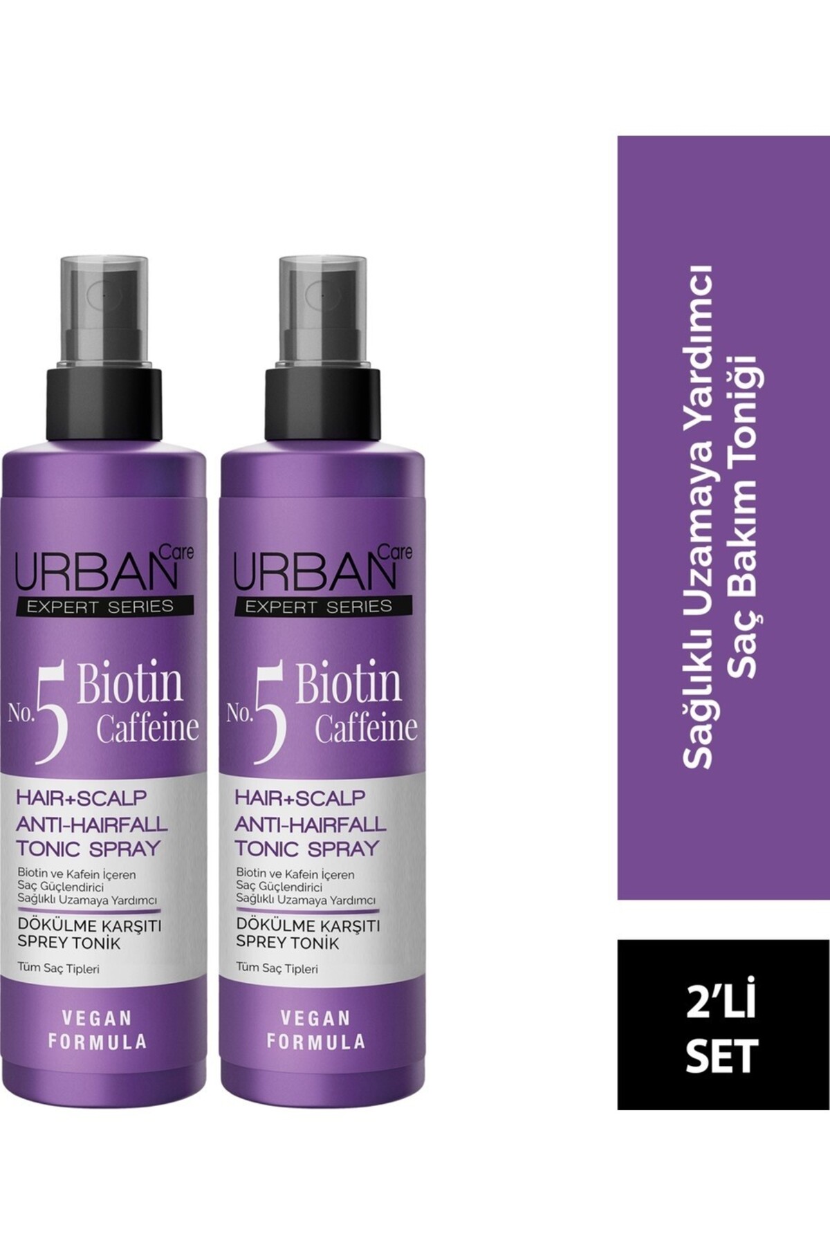 Urban Care تونیک تقویت‌کننده ریشه‌های مو با بیوتین و کافئین ارگانیک ۲۰۰ میلی‌لیتر X ۲