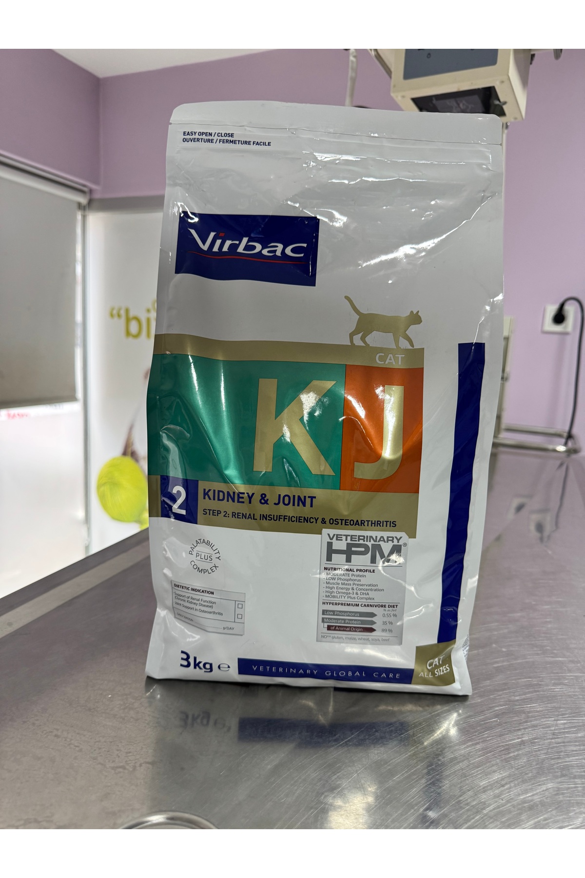 غذای خشک گربه ویر‌بک Virbac Kidney & Joint برای مرحله ۲ نارسایی کلیه و استئوآرتریت 5 kg