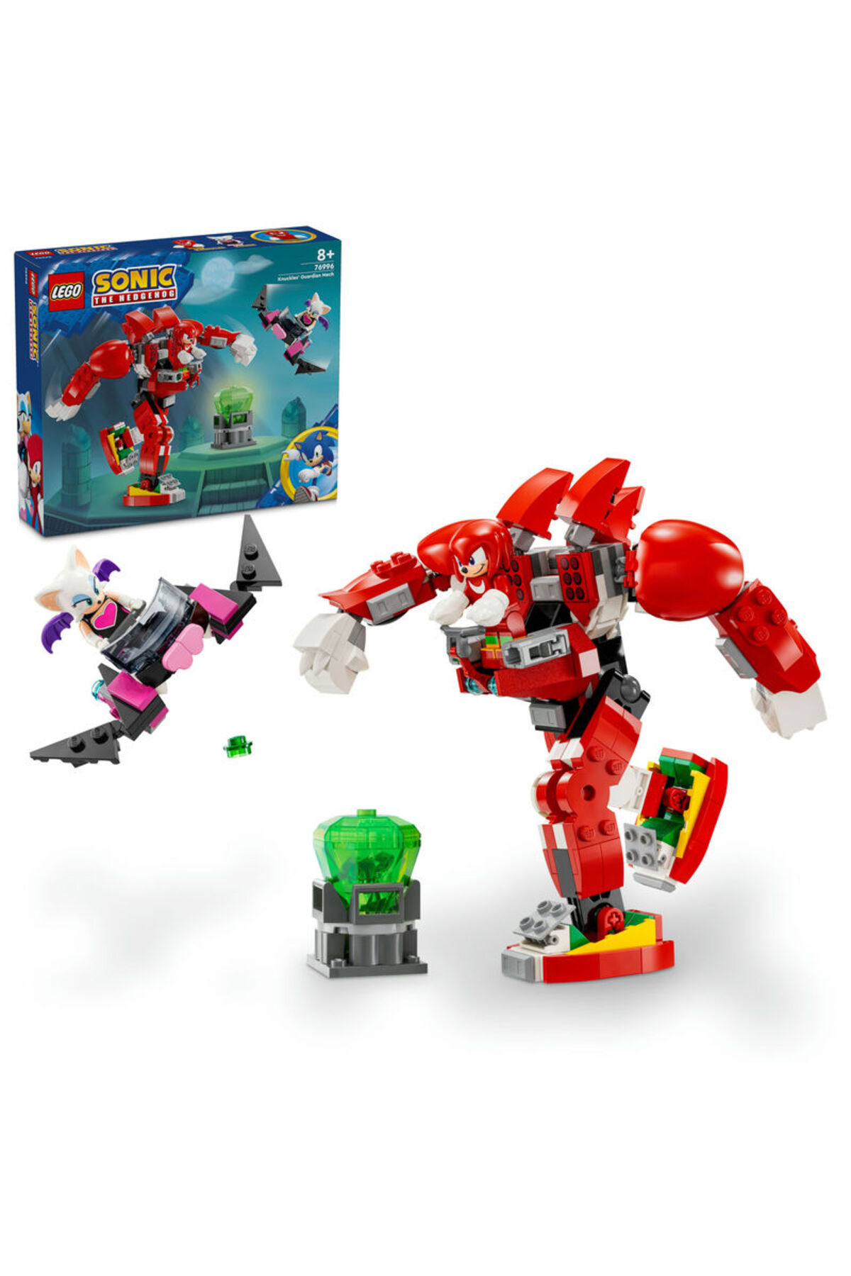لگو و اسباب بازی های ساخت محور بوت پوتین نگهبان SONIC THE HEDGEHOG KNUCKLES'S GUARDIAN 76996 اورجینال LEGO