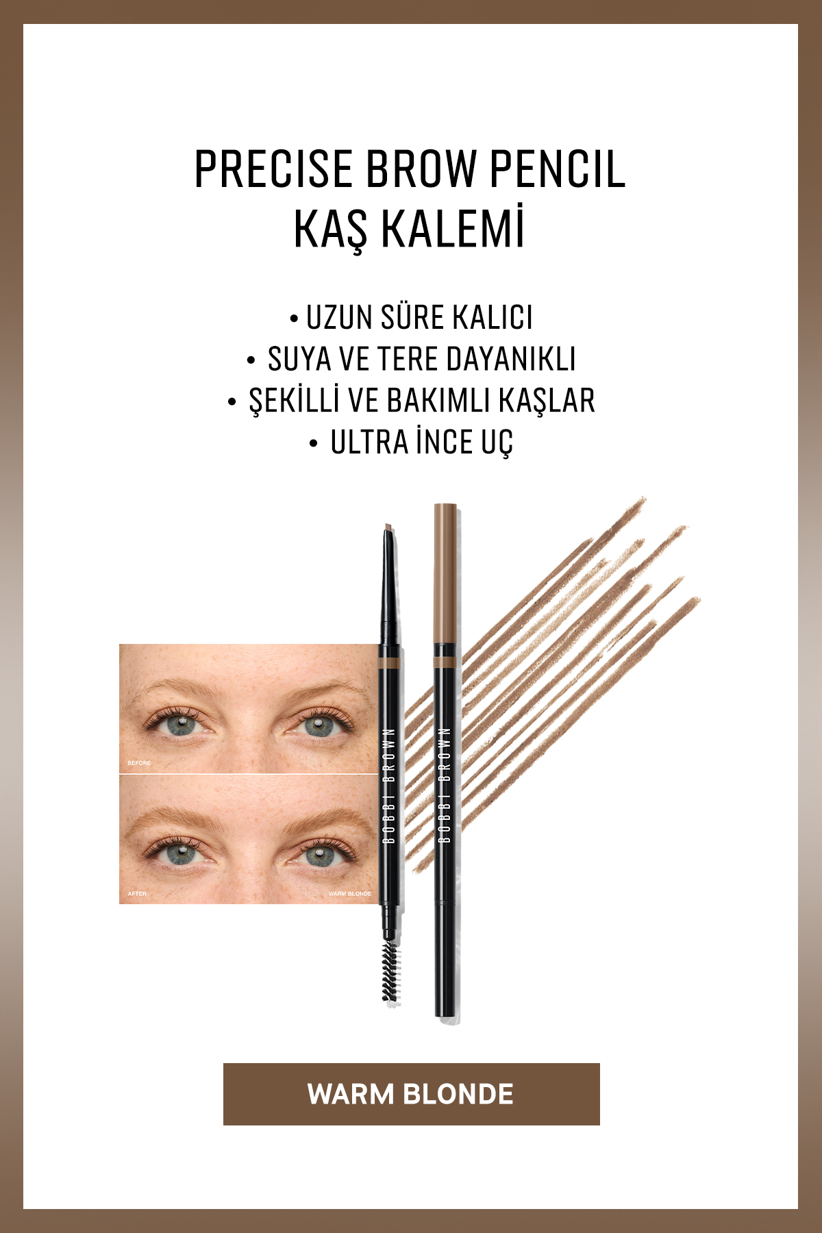 مداد ابرو و سایه دقیق بلوند گرم Bobbi Brown