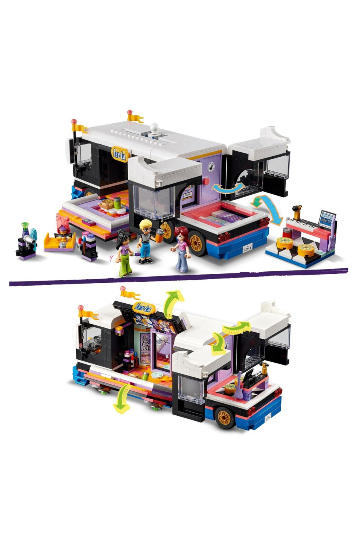 لگو دوستان POP STAR MUSIC TOUR BUS 42619 اورجینال LEGO