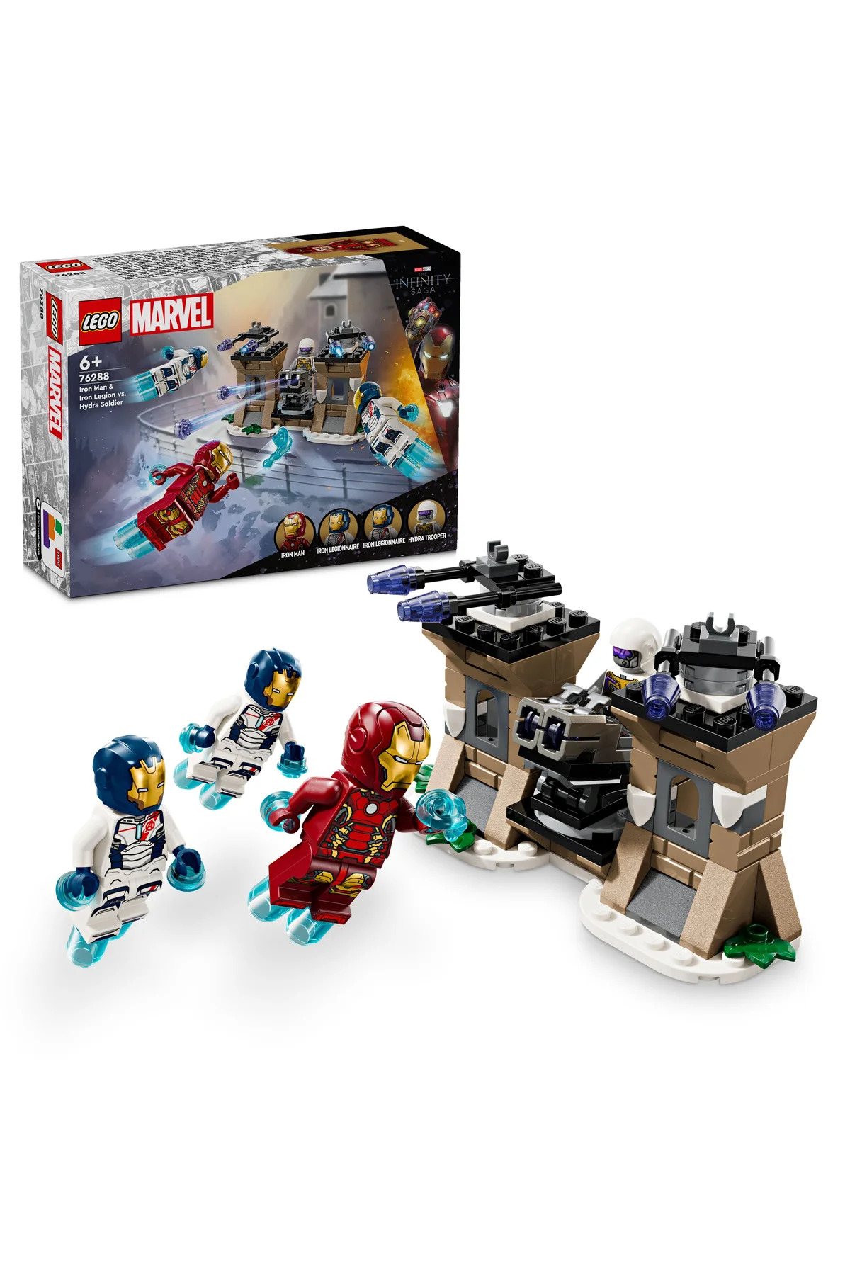 لگو و اسباب بازی های ساخت محور ® MARVEL IRON MAN AND THE ARMY VS. HYDRA SOLDIER 76288 6+ CREATIVE TOY BUILDING SET 135P اورجینال LEGO