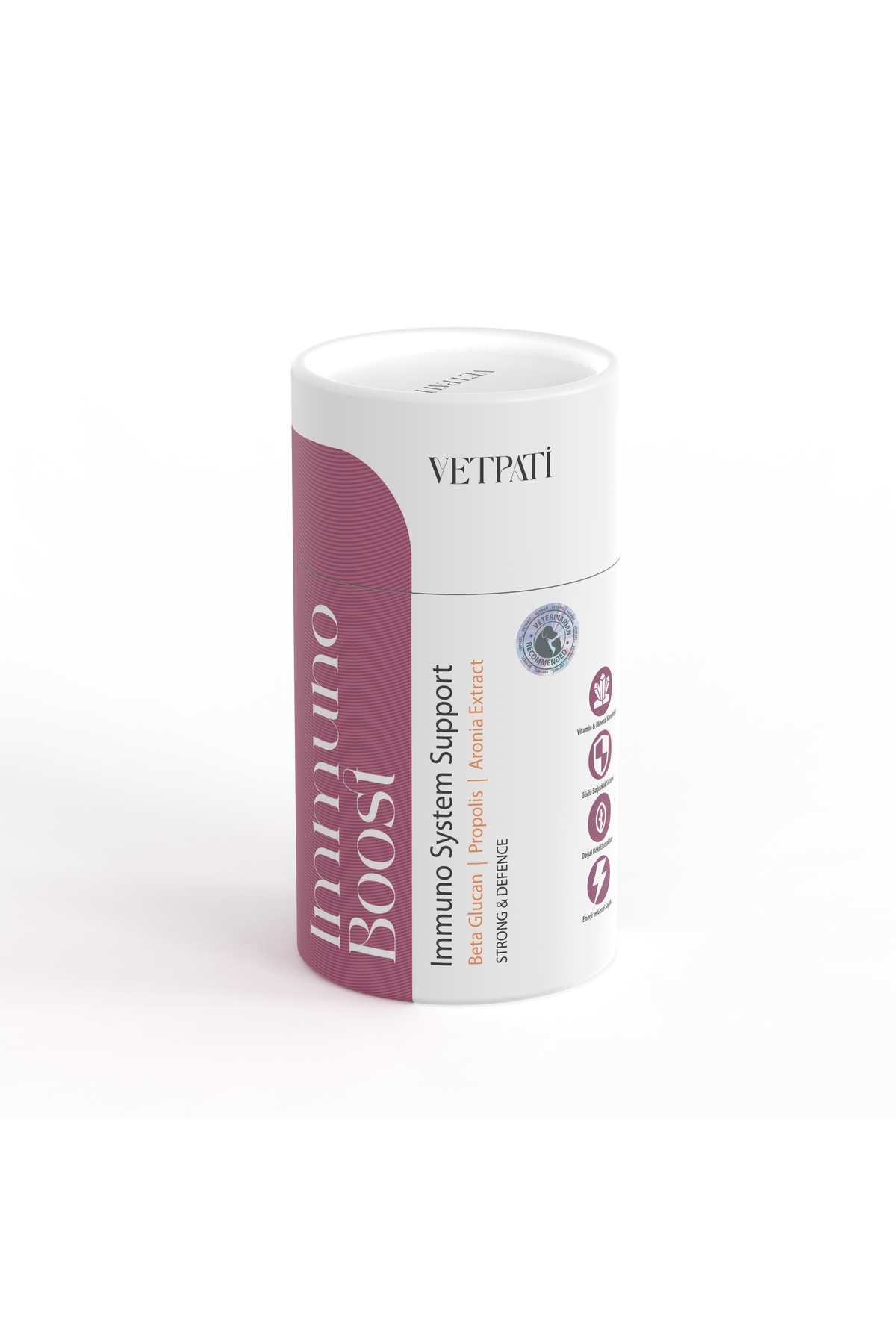 قطره مکمل گربه وتپاتی Vetpati Immuno Boost با بره‌موم، اسپیرولینا و آرونیا