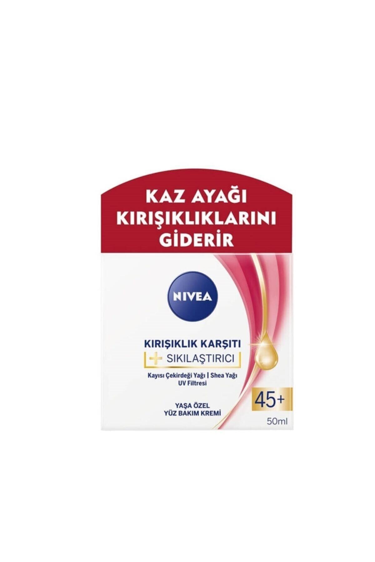 NIVEA کرم صورت ضد چروک و تقویت‌کننده 45 ساله+ 50 میلی‌لیتر