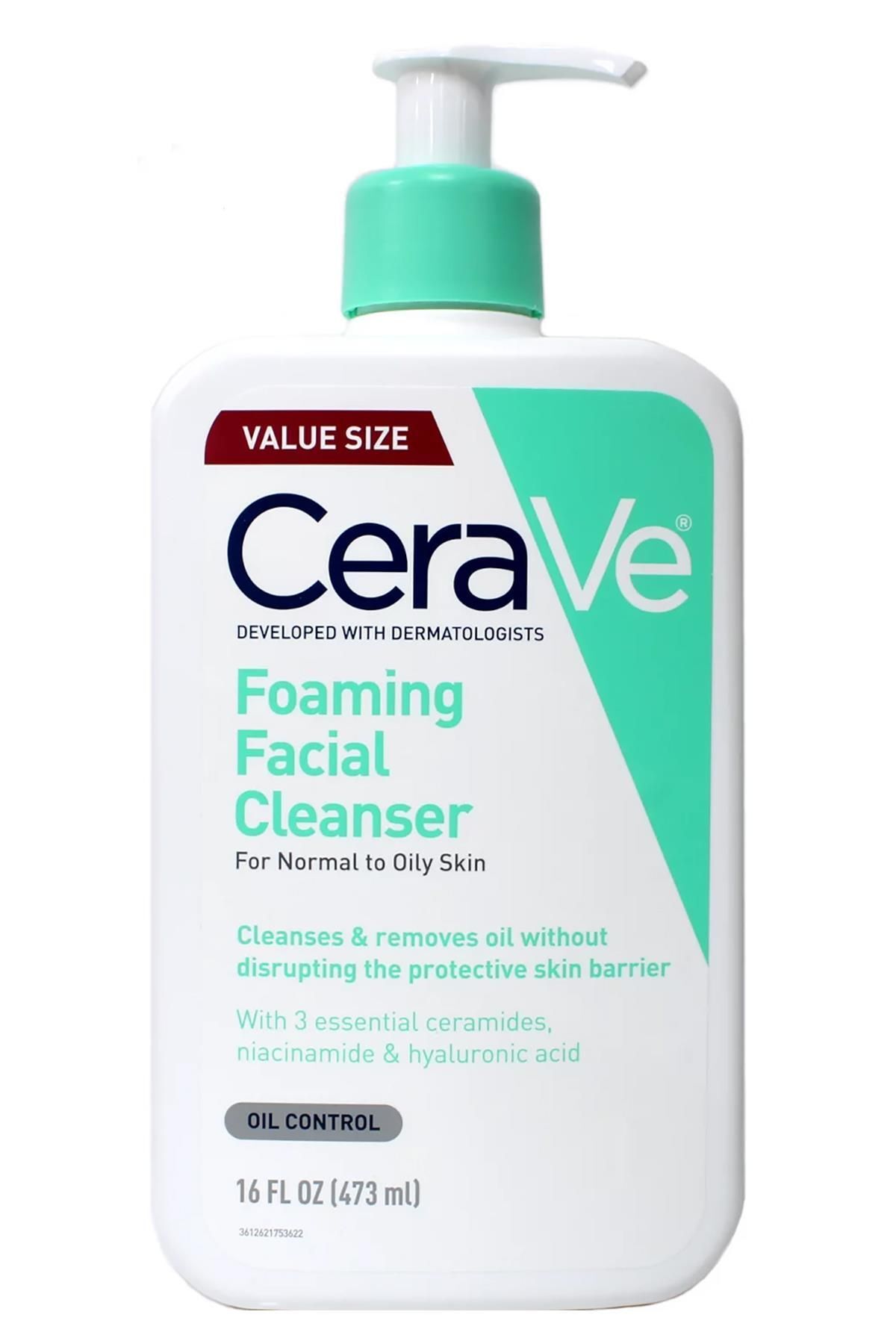 CeraVe پاک کننده فومی حجم 473 میلی لیتر