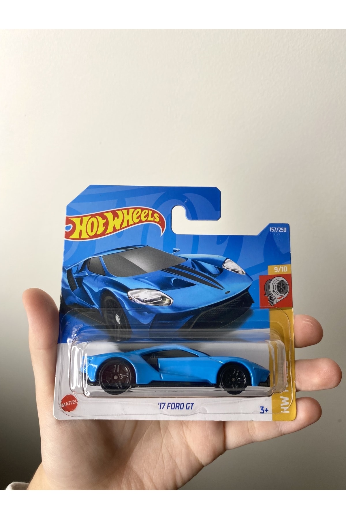 ماشین اسباب بازی HOTWHEELS 17 FORD GT BLUE TOY CAR MINI CLATELE CLATE 1 64 مقیاس هات ویلز اورجینال HOT WHEELS