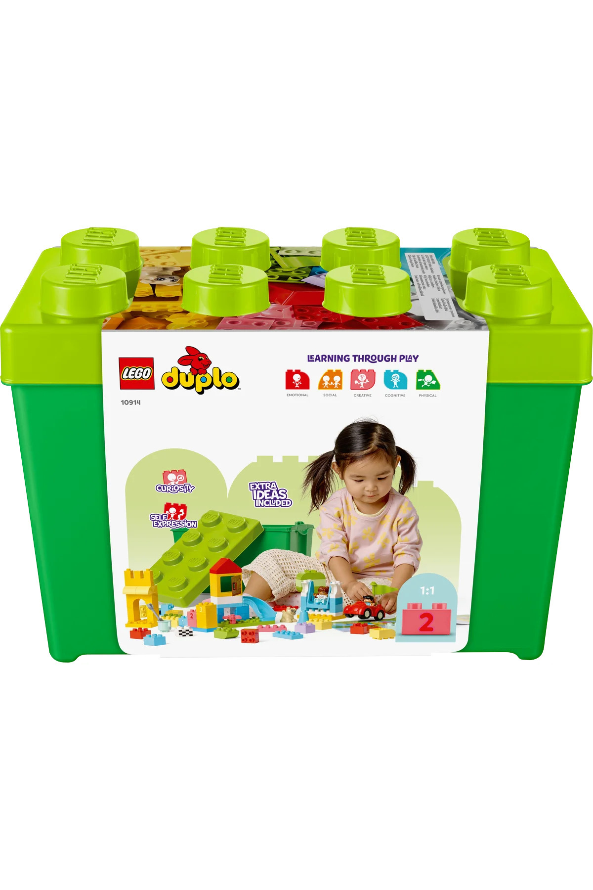 لگو و اسباب بازی های ساخت محور ® DUPLO® CLASSIC DELUXE BUILDING BOX 10914 مجموعه سازه خلاقانه برای کودکان نوپا 85P از ترکیه LEGO