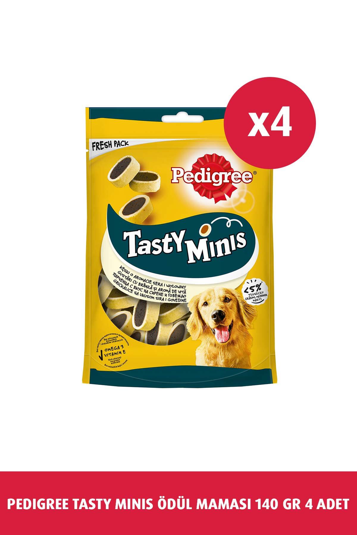 تشویقی سگ پدیگری Pedigree Tasty Minis، ۱۴۰ گرم، 4X