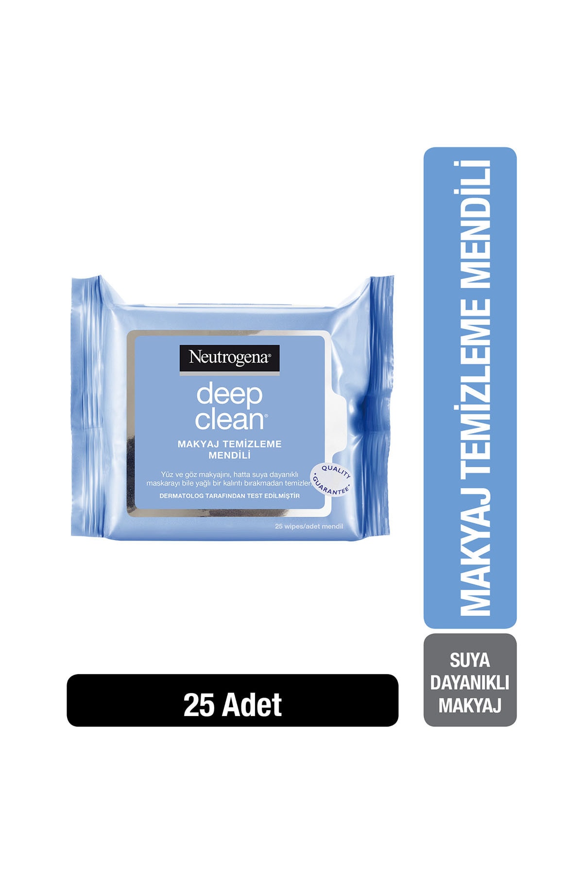 دستمال مرطوب پاک کننده آرایش عمیق 25 عدد نوتروژینا Neutrogena