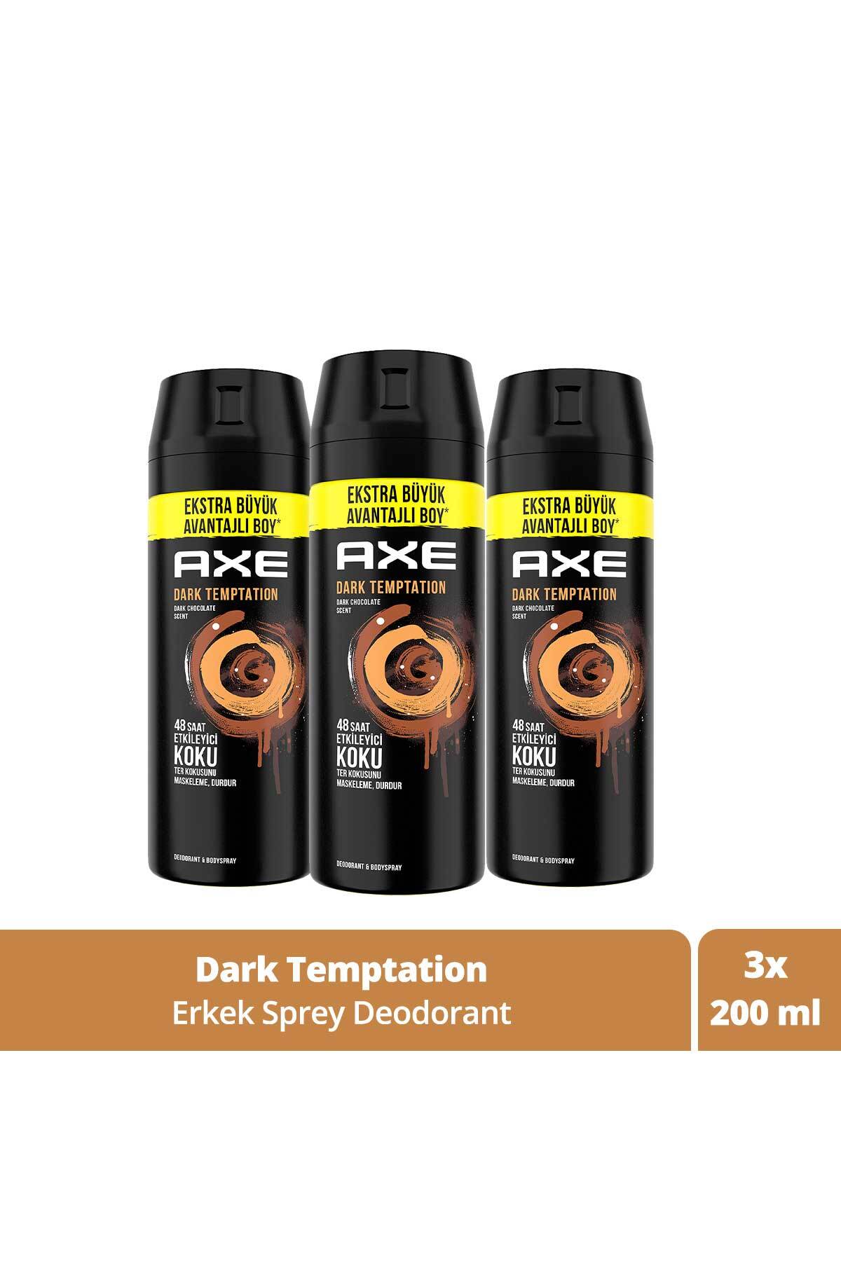 اسپری مردانه دئودورانت Dark Temptation Xl 48 Hours عطر چشمگیر 200 میلی X3 تکه