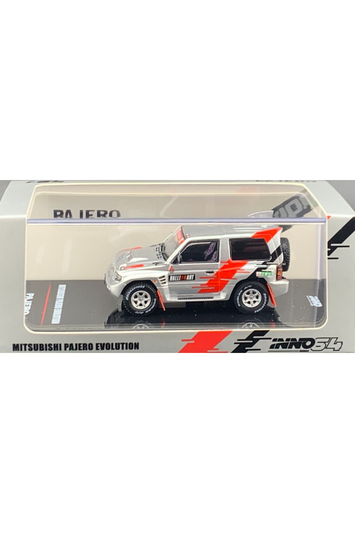 مدل خودرو 64 میتسوبیشی پاجرو EVOLUTION RALLIART نقره ای اورجینال Inno