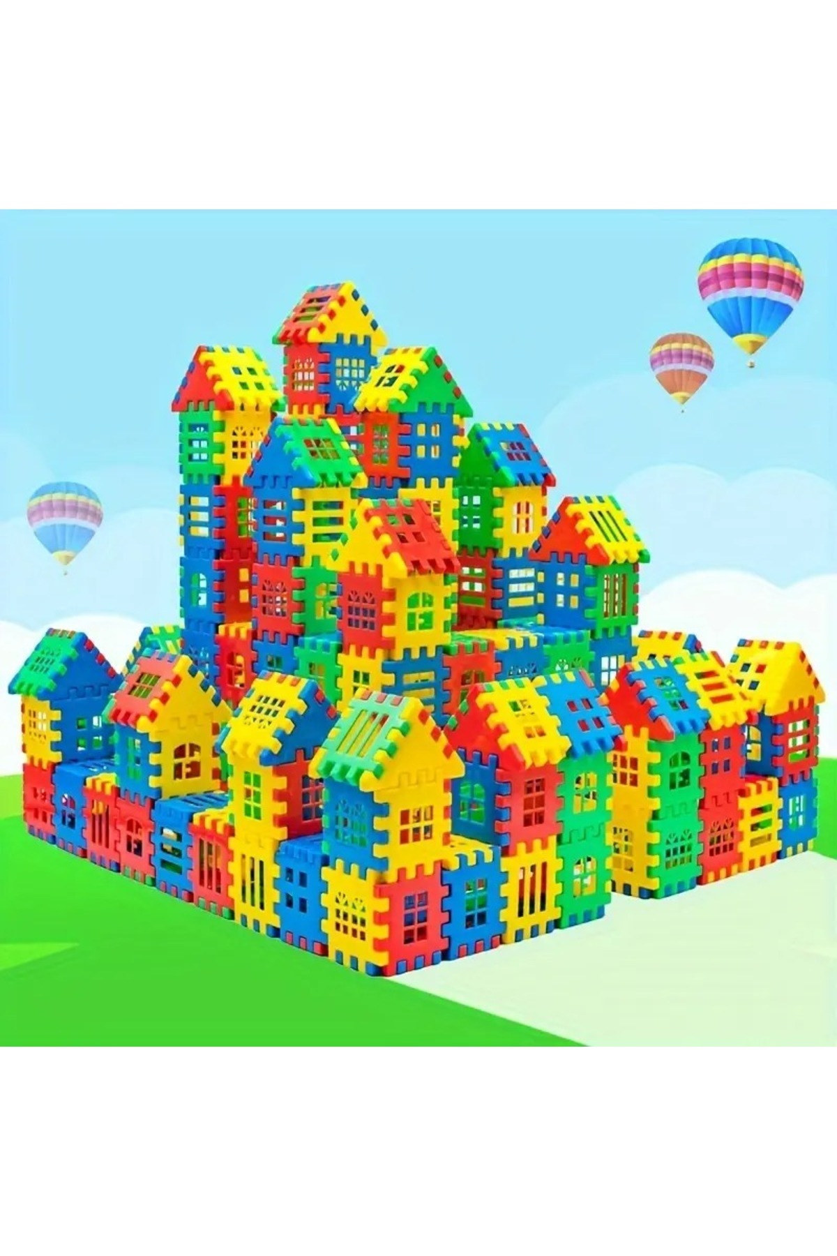 اسباب بازی آموزشی پازل شهر 3D 64 قطعه اصل HAPPENS