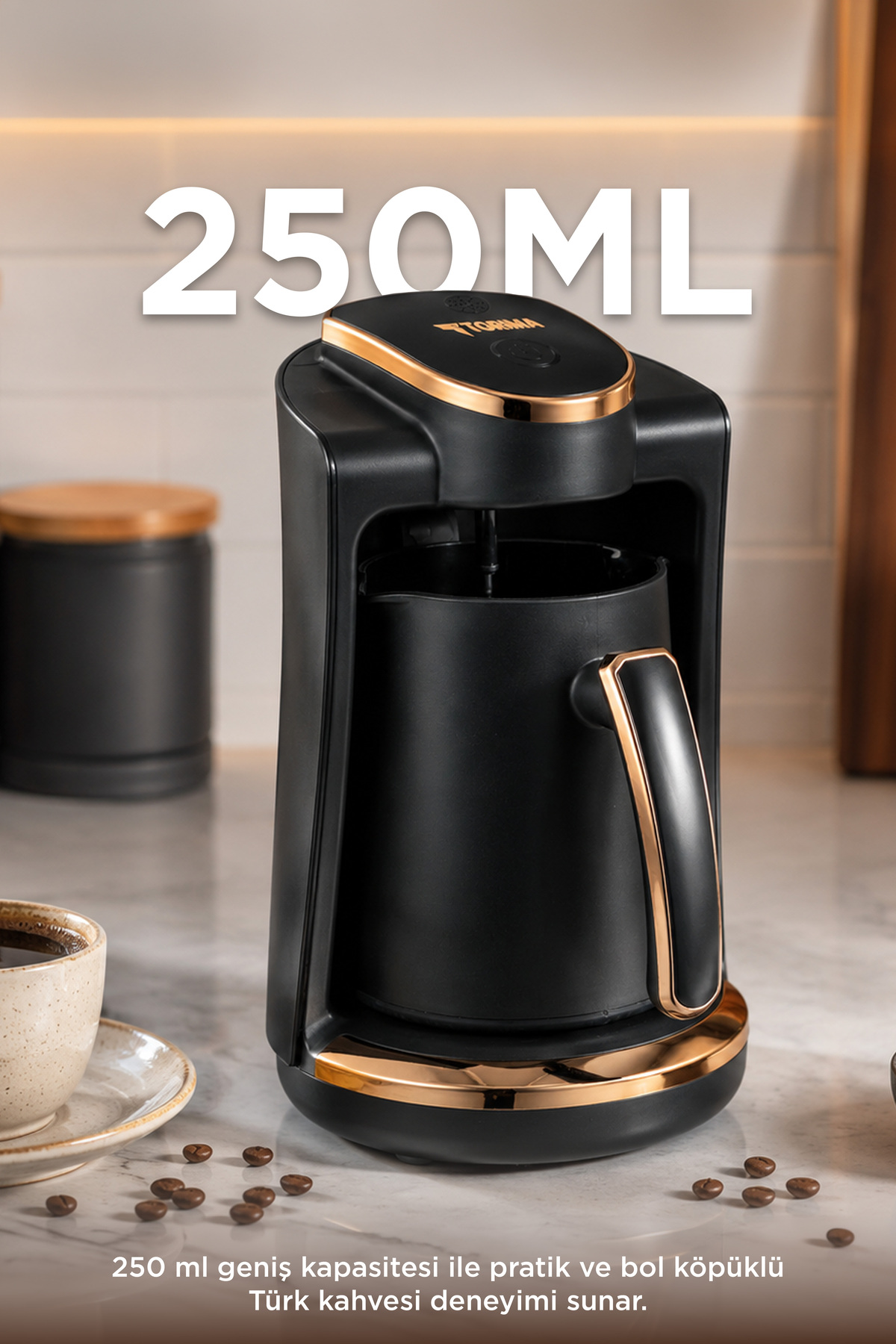 قهوه ساز ترک 201 VOICE COMMAND 250 میل ظرفیت 4 فنجان اورجینال Torima
