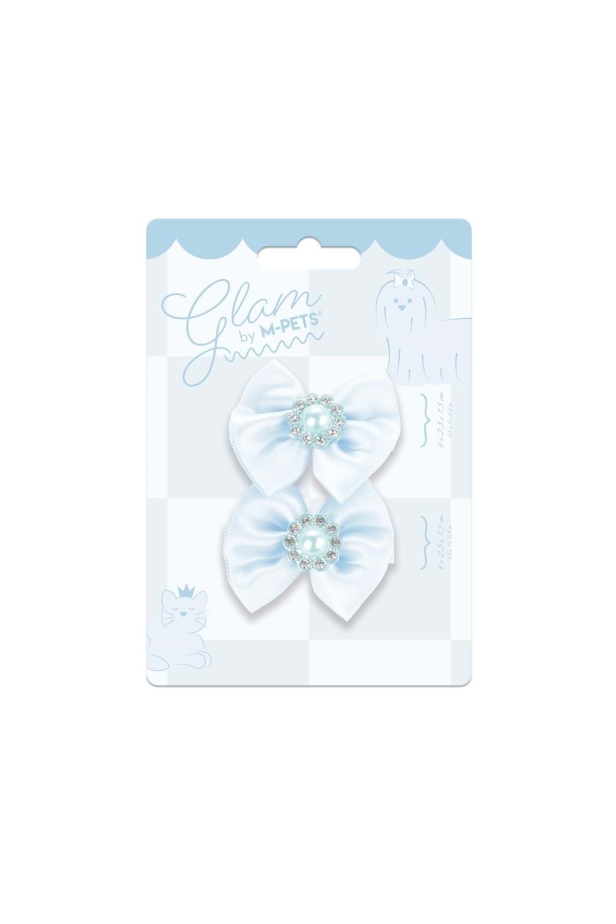 گیره موی سگ GLAM آبی، ام‌پتس M-PETS
