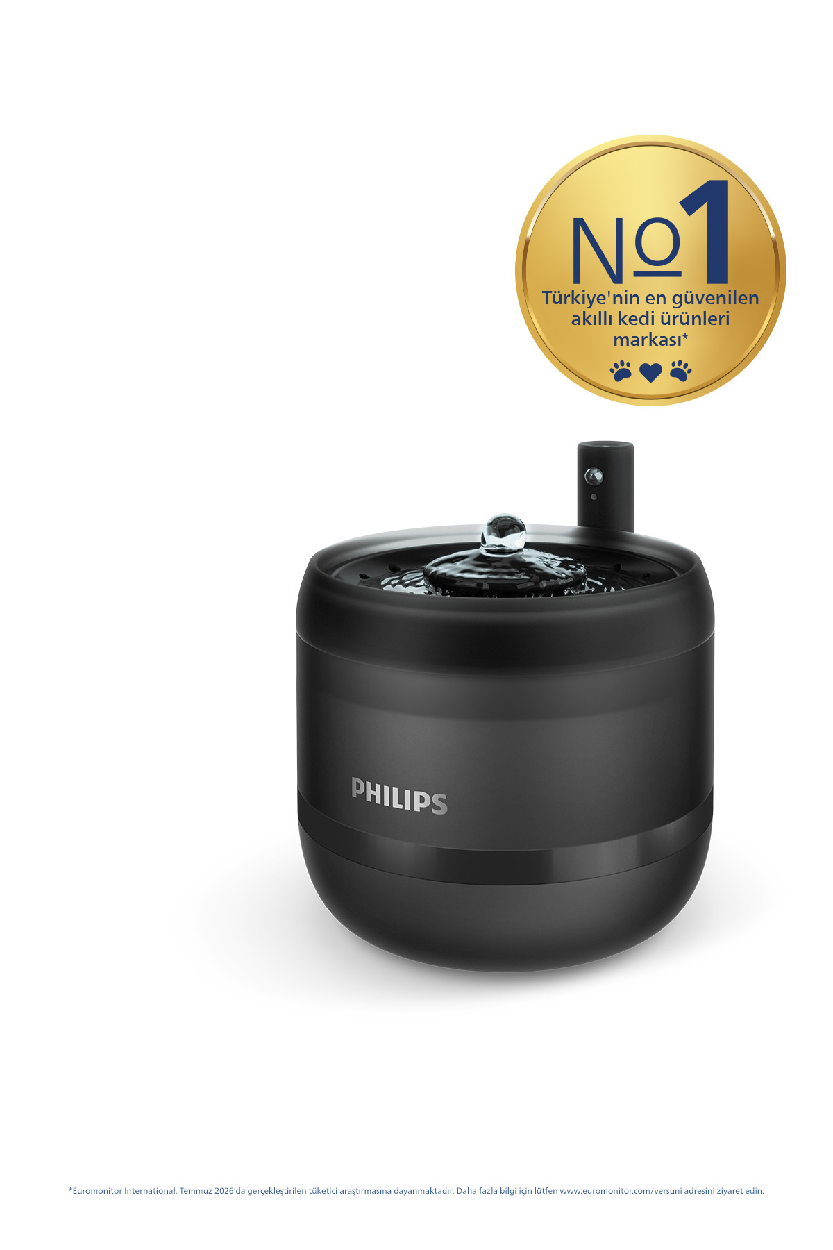آب‌خوری فواره‌ای حیوانات خانگی فیلیپس Philips PAW3210/02 با فیلتر چندلایه