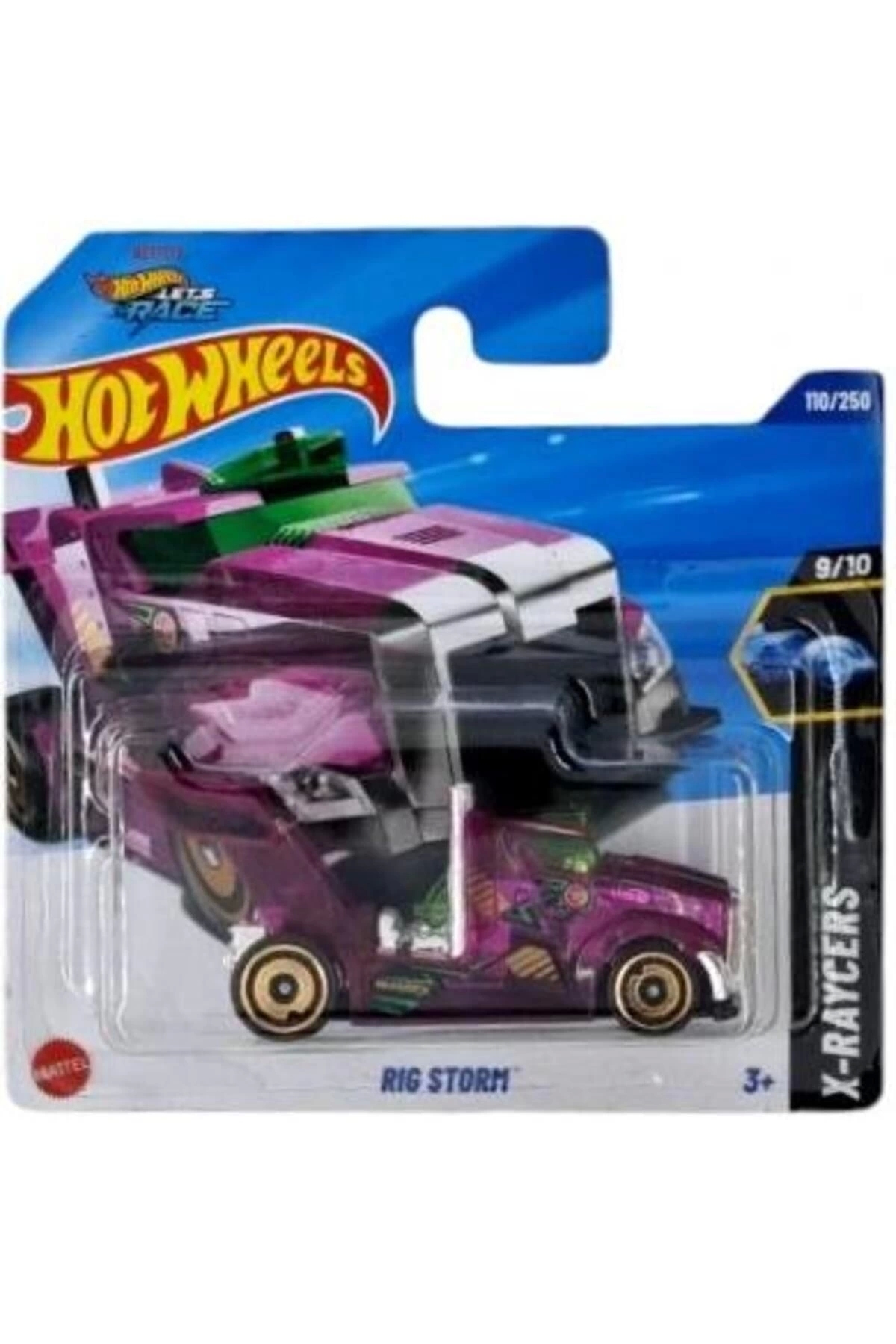 ماشین اسباب بازی SINGES RIG STORM JBC24 هات ویلز اورجینال HOT WHEELS