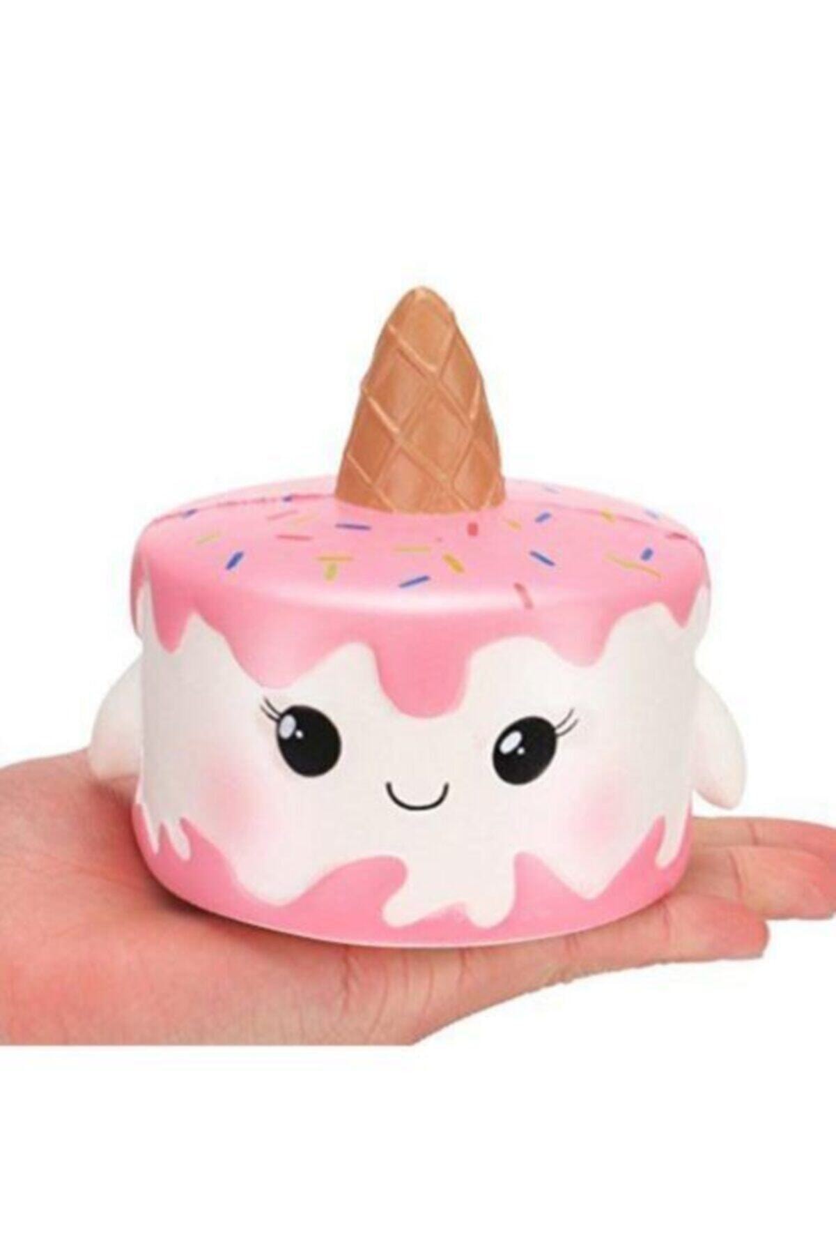 فیگور کیک تک شاخ رنگارنگ سوکوشی اسباب بازی 11 سانتی از ترکیه Squishy