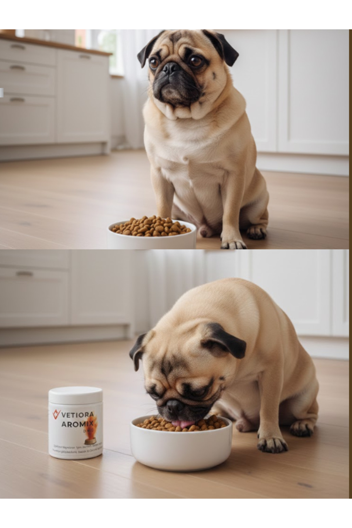 پودر طعم‌دهنده غذای سگ‌های کم‌اشتها وتیورا VETIORA Aromixfordogs، ۲۰۰ گرم