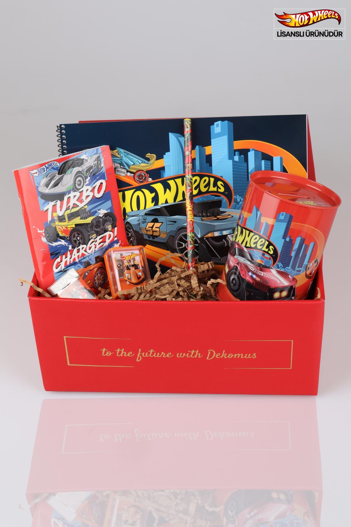 دفتر DECOMUS ویژه جعبه لوازم التحریر WHEELS HOT دارای مجوز فصل جدید هات ویلز اورجینال HOT WHEELS
