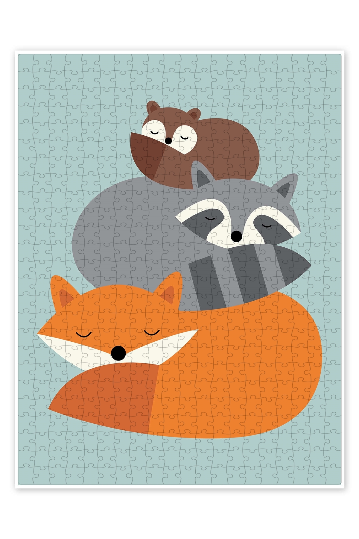پازل DREAM TOGETHER 500 PIECE PUZZLE اره منبت کاری مویی شاد با تم حیوانات برای کودکان از ترکیه Jeronkarji