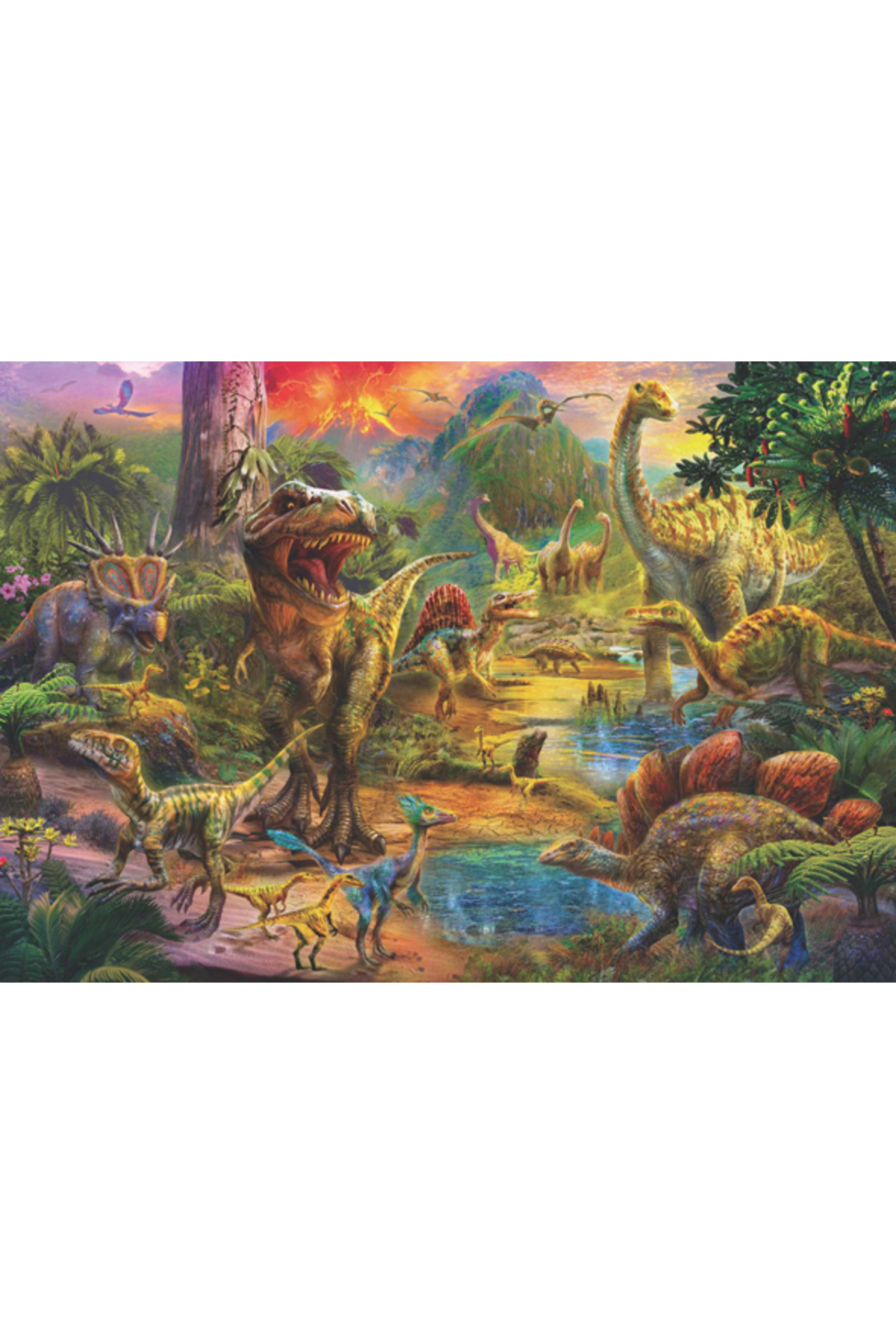 پازل اره منبت کاری مویی 500 تکه پادشاهی دایناسور 3603 از ترکیه Anatolian Puzzle