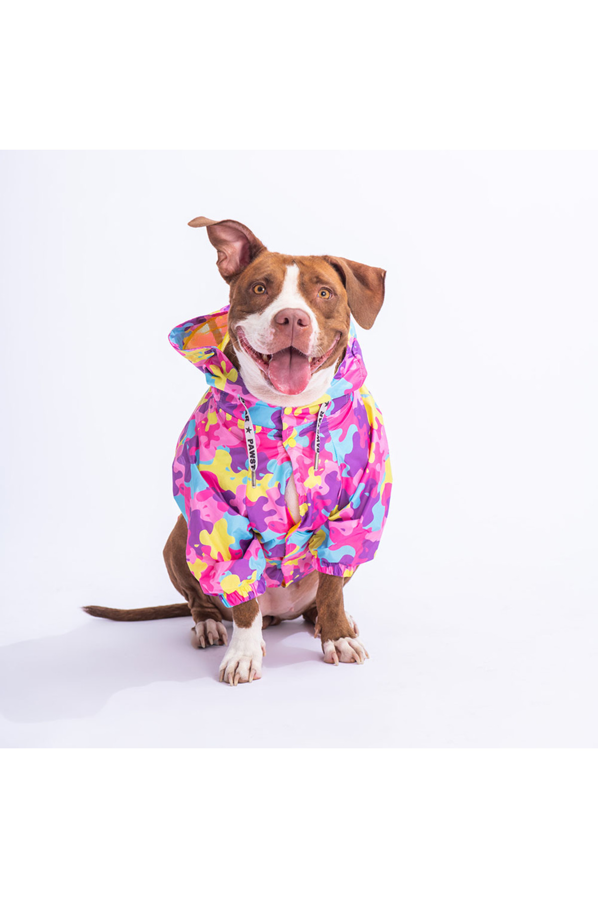 بارانی و کاپشن سگ پاواستار Pawstar Rosea با طرح استتاری صورتی