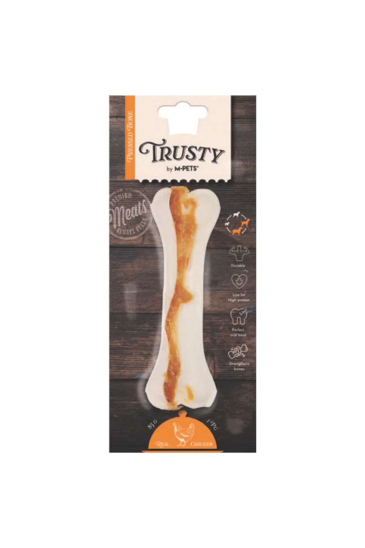 تشویقی استخوانی سگ ام‌پتس M-PETS مدل Trusty Chicken، ۱۵٫۳ سانتی‌متر
