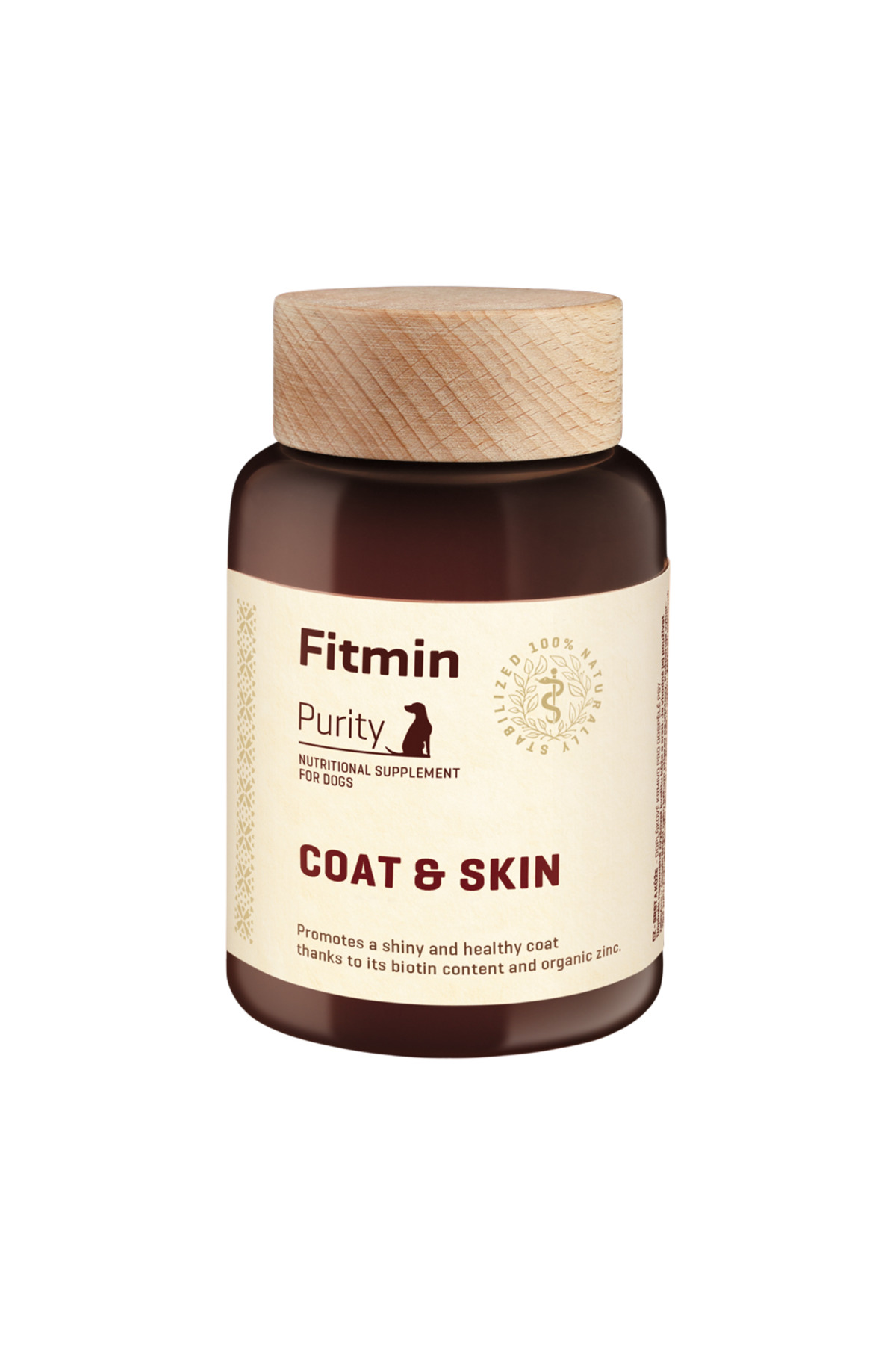 مکمل ویتامینی سگ فیت‌مین Fitmin Purity Coat & Skin، ۱۶۰ گرم، بیوتین و روی