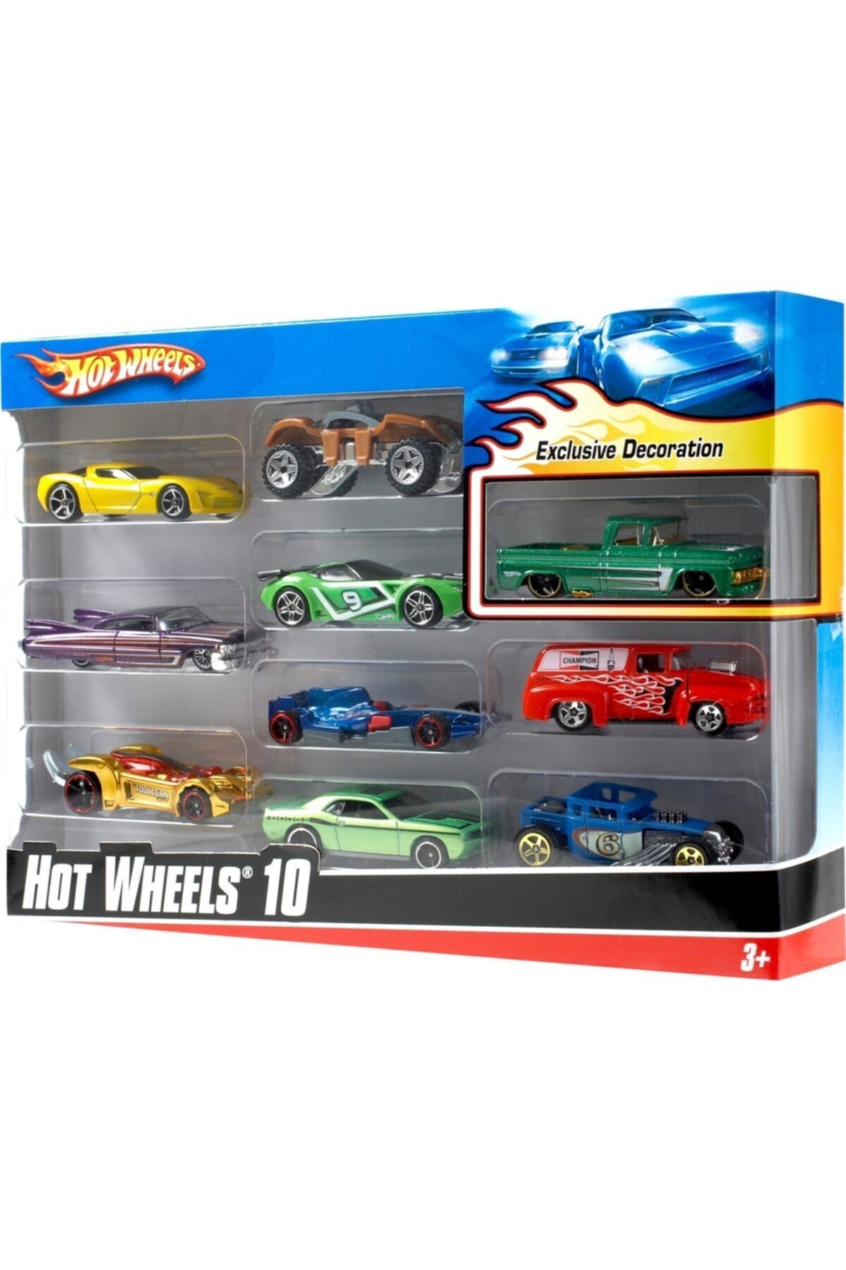 ماشین اسباب بازی ست ده 54886 اورجینال HOT WHEELS
