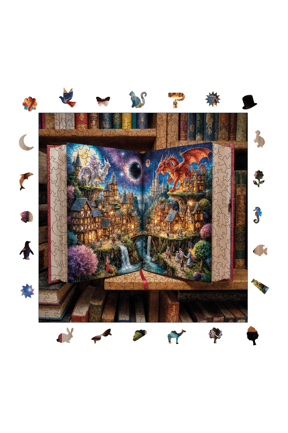 پازل چوبی درب پریان 353 قطعه 29X29 سانتی متر از ترکیه WePuzzleUp