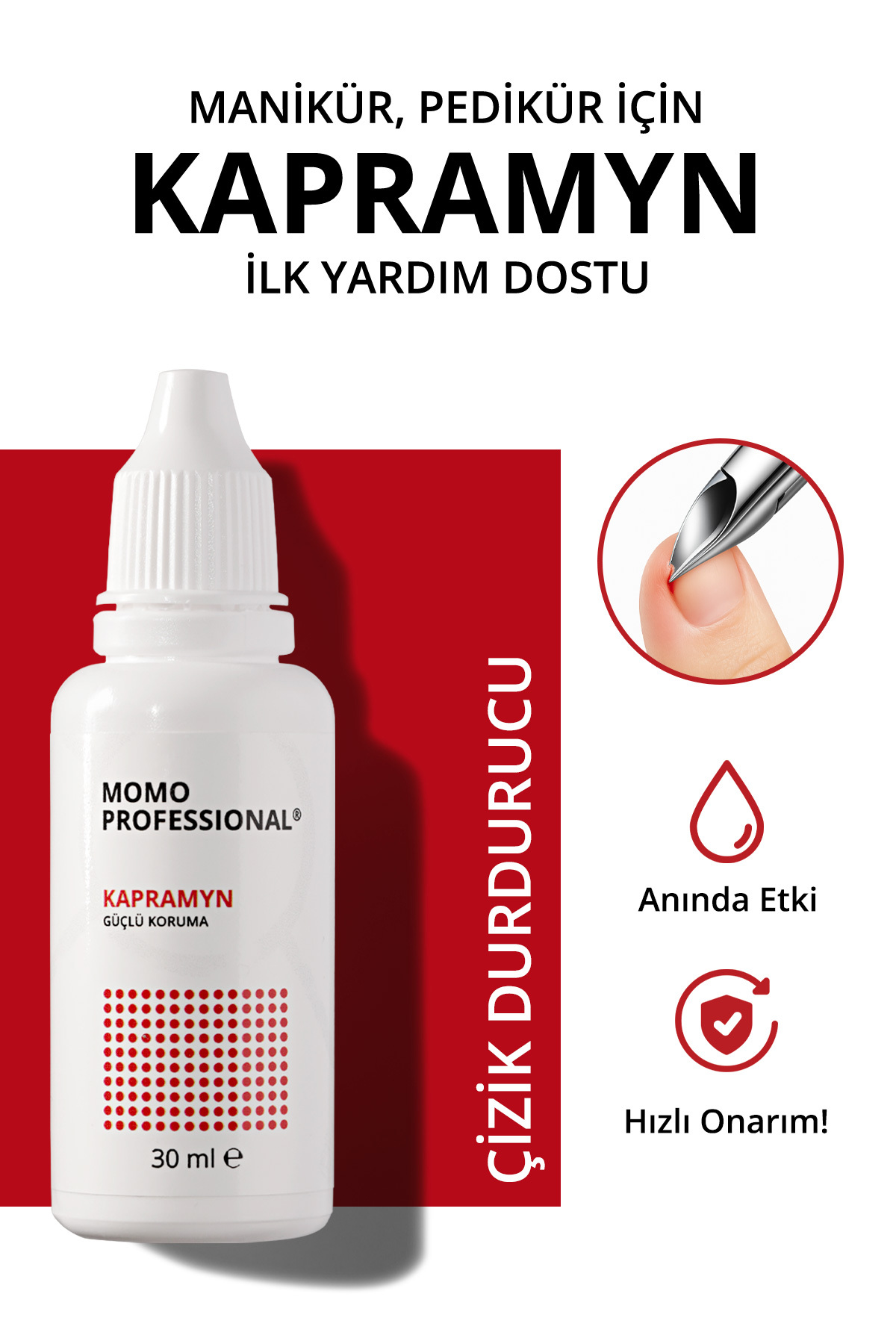محلول مایع دندان‌گیر با حجم 30 میلی‌لیتر MOMO professional