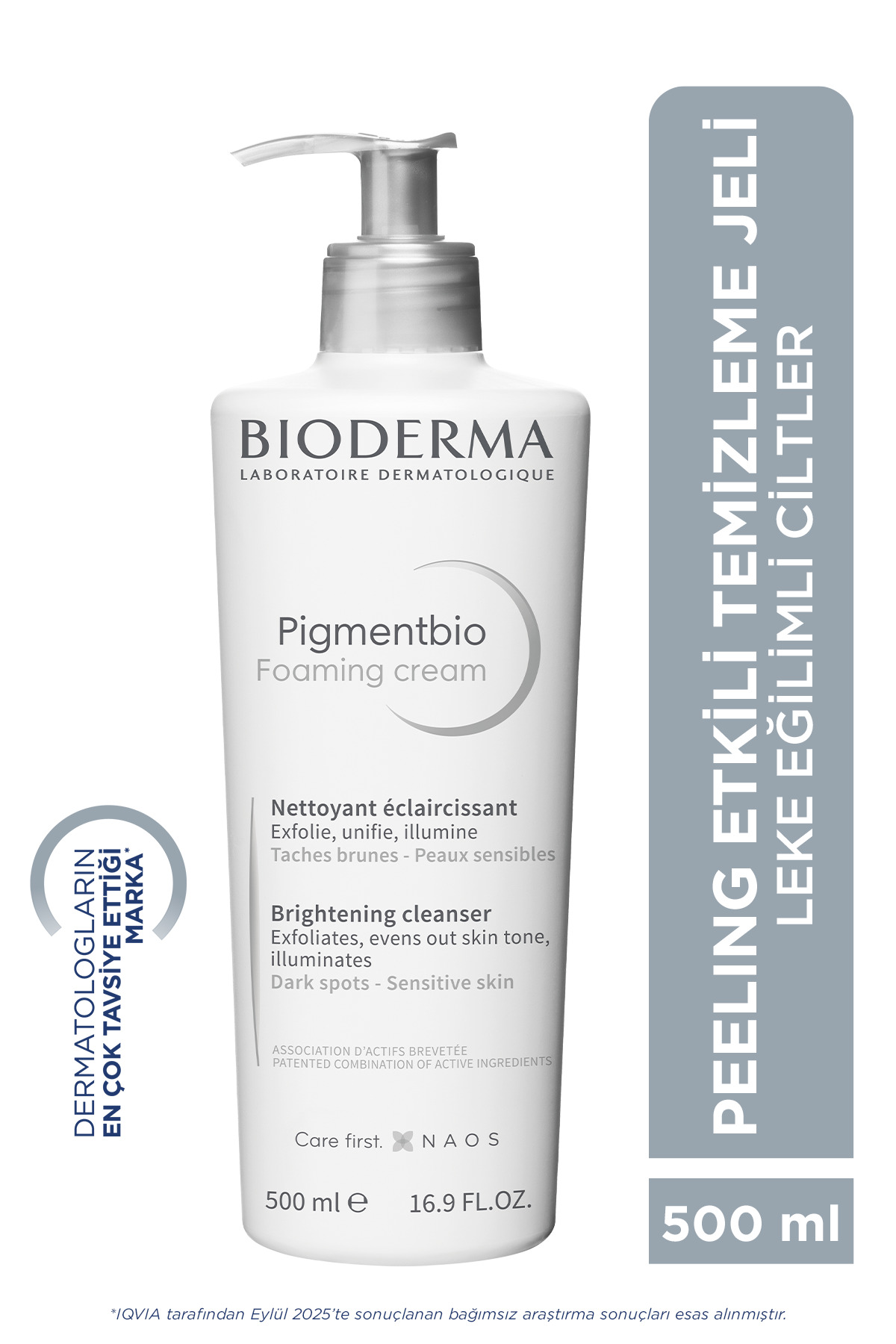 پاک کننده صورت کرم فومینگ پیگمنت بایو 500 میل قیمت ویژه Bioderma