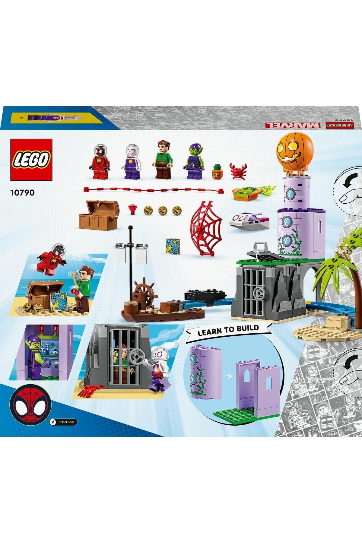 لگو و اسباب بازی های ساخت محور ® تیم MARVEL SPIDEY در GREEN GOBLIN'S LIGHTHOUSE 10790 CREATIVE TOY SET 149 PIECES از ترکیه LEGO