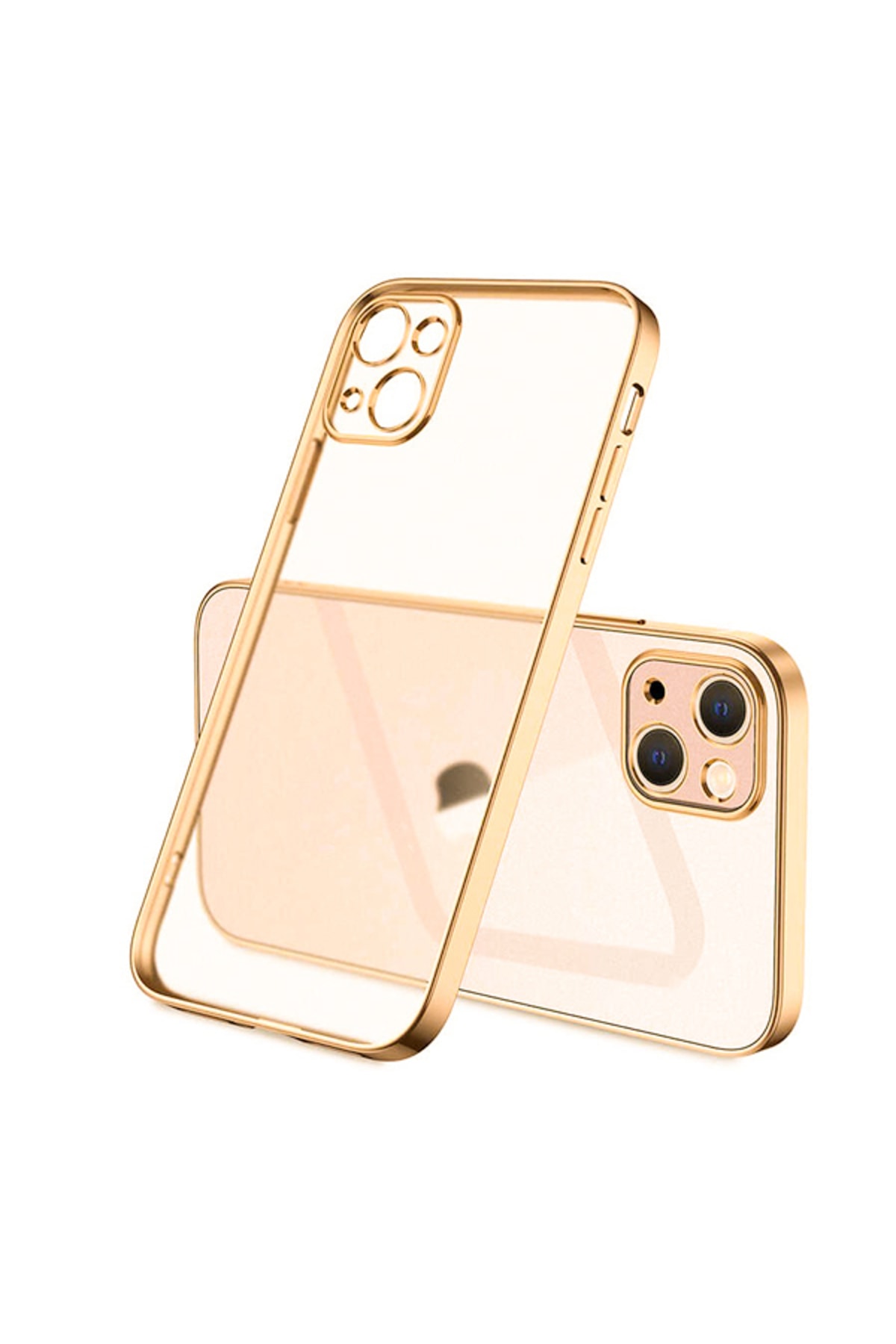 کاور و قاب IPHONE 13 MINI COLORFUL EDGE محافظ سیلیکونی طلایی Ally