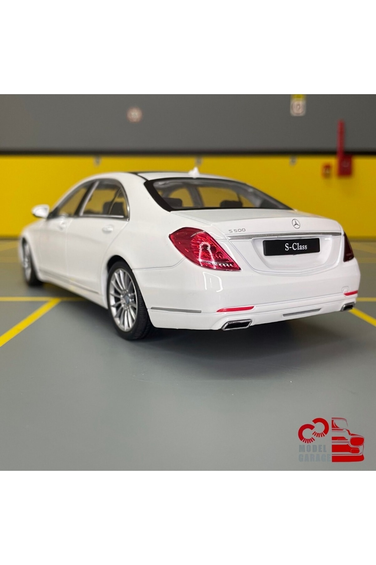 مدل خودرو مرسدس بنز S CLASS 1 24 SCALE C&amp;C MODEL GARAGE DIECAST METAL اورجینال WELLY