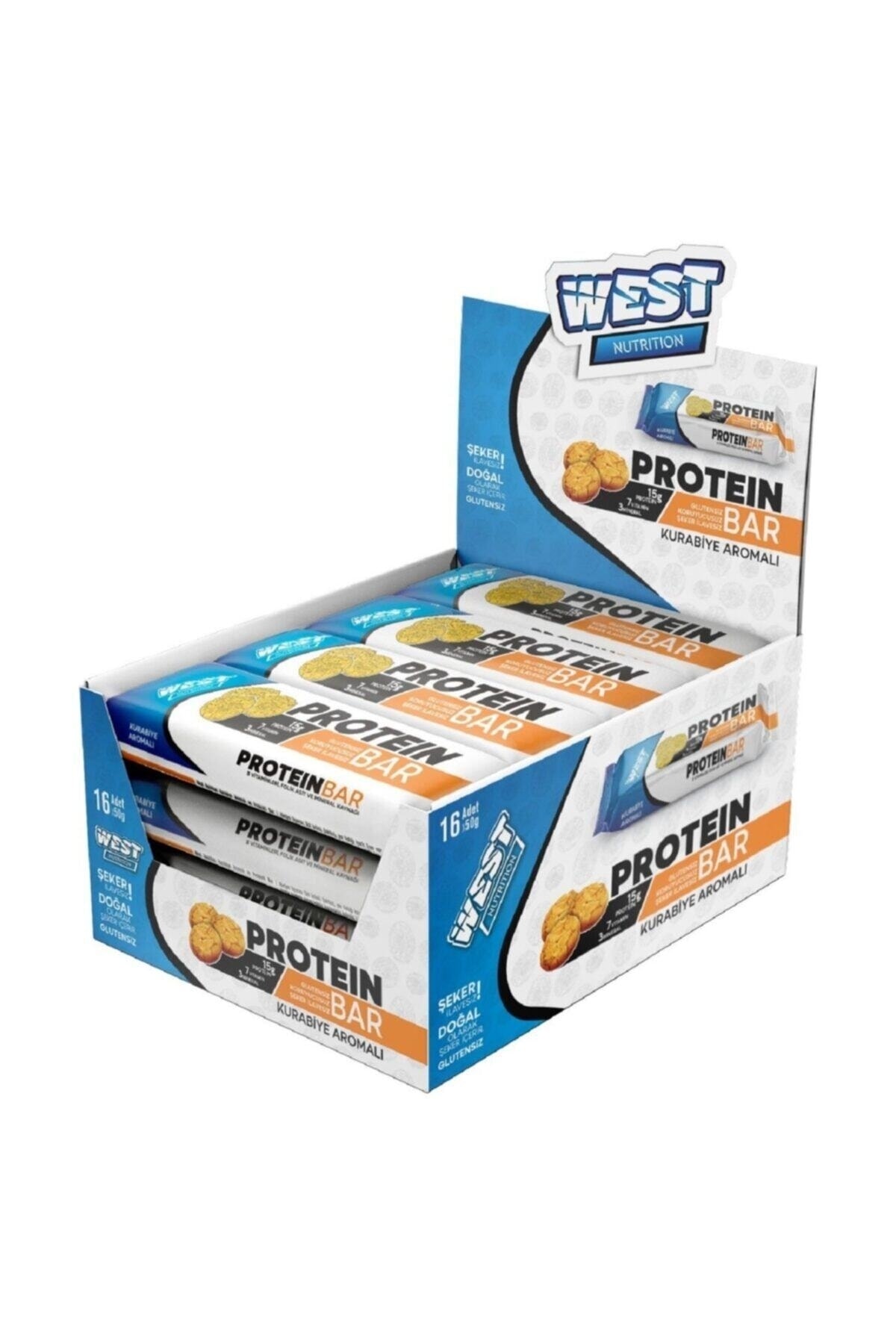 پروتئین بار نوار پروتئینی با طعم کوکی وست 16 عدد X 50 گرم اورجینال West Nutrition