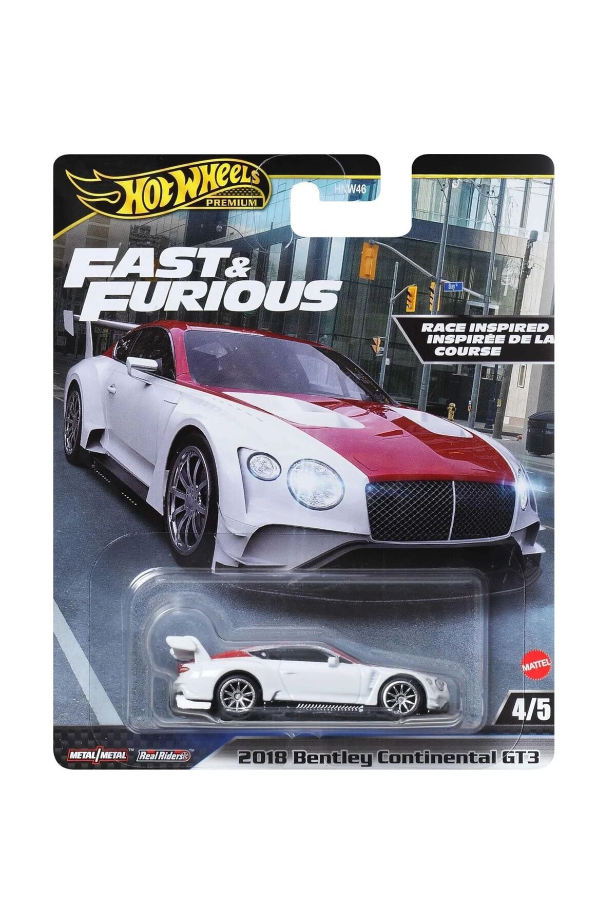 ماشین اسباب بازی خودروهای پریمیوم سریع و خشمگین 2018 CONTINENTAL GT3 HVR63 از ترکیه HOT WHEELS