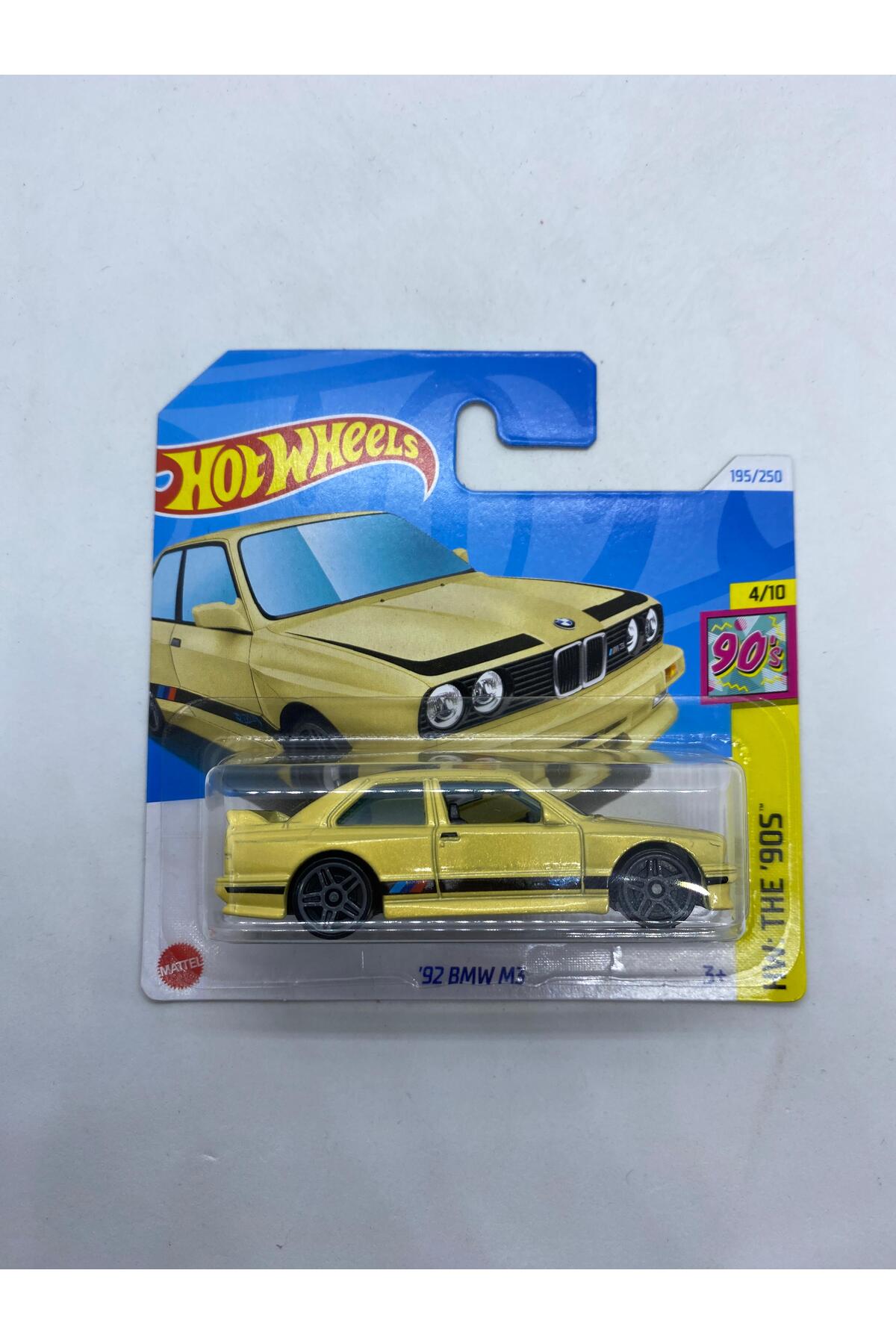 ماشین اسباب بازی 92 BMW M3 زرد از ترکیه HOT WHEELS