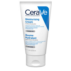 کرم مرطوب‌کننده صورت و بدن سراوی Cerave برای پوست خشک با سرامید و هیالورونیک اسید حجم ۵۰ میلی‌لیتر