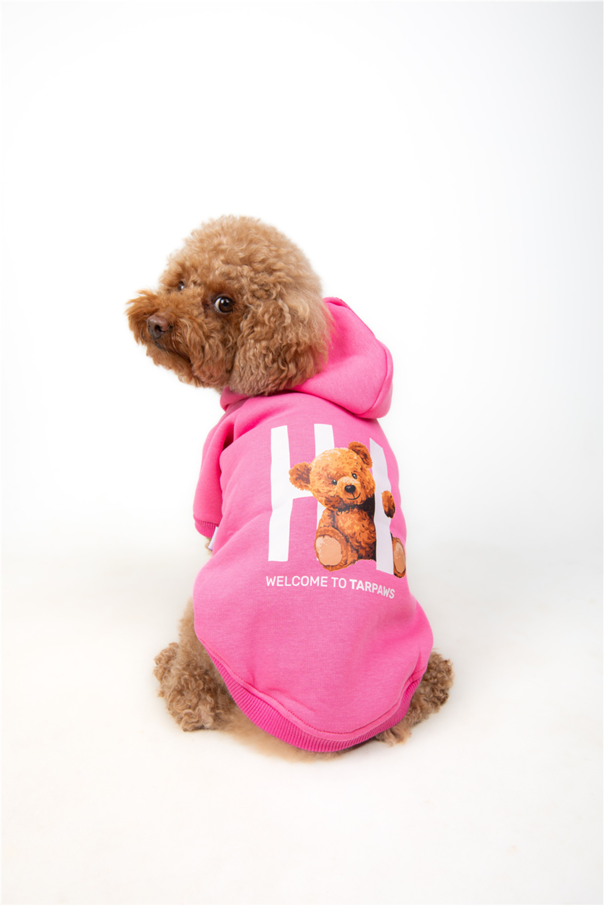 سویشرت کلاه‌دار سگ تارباز تارپاز TARPAWS مدل Hi Pink