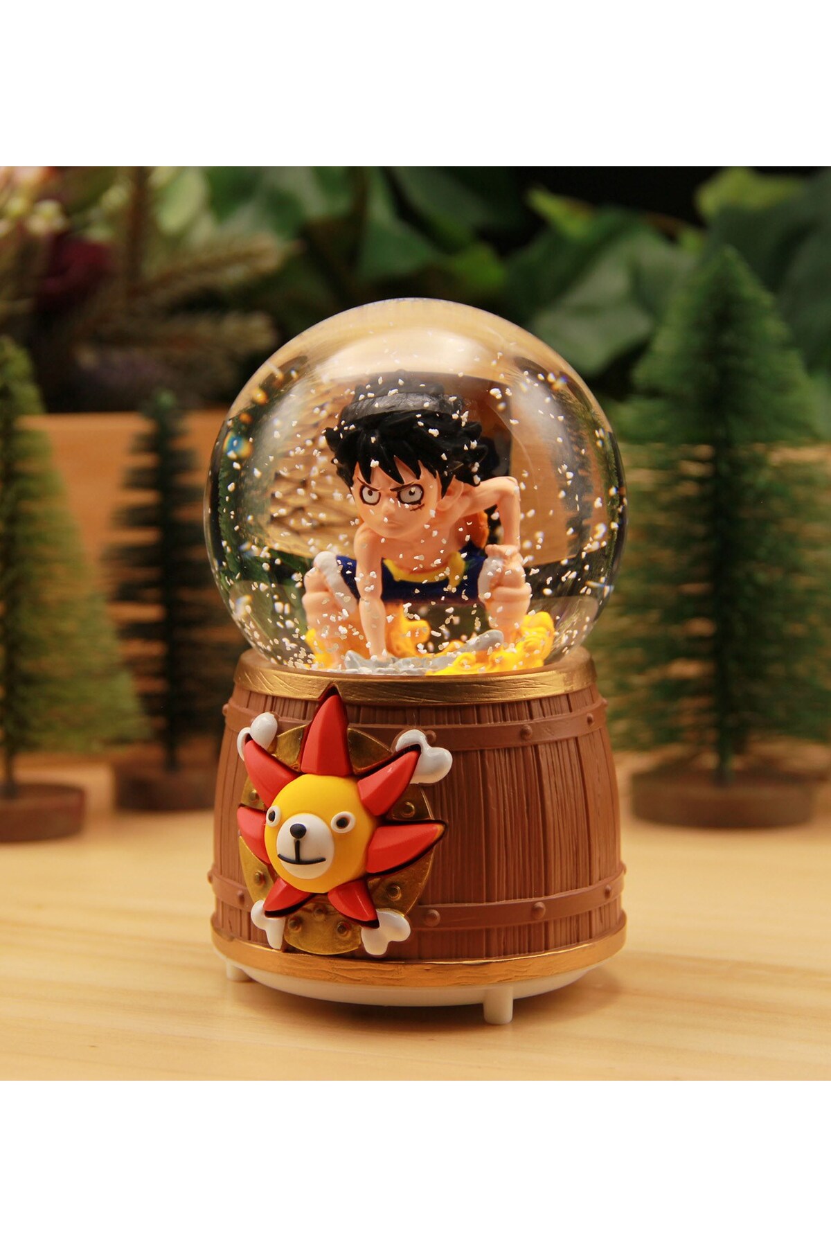 گوی برفی انیمه ONE PIECE LIGHTED AND MUSICAL SNOW GLOBE LARGE B از ترکیه HEDİYEBİZİZ